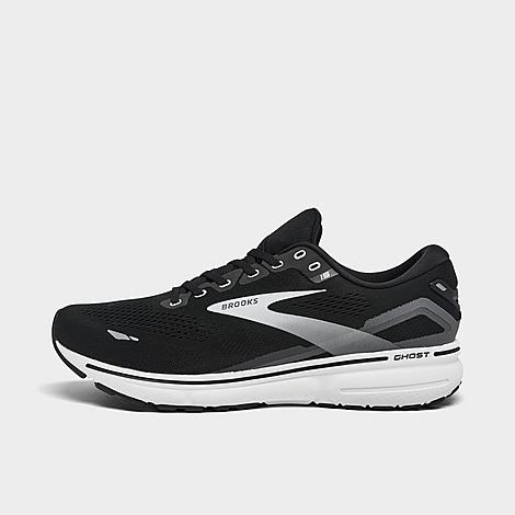 Shop Brooks Men's Ghost 15 Running Shoes In Black/blackened Pearl/white