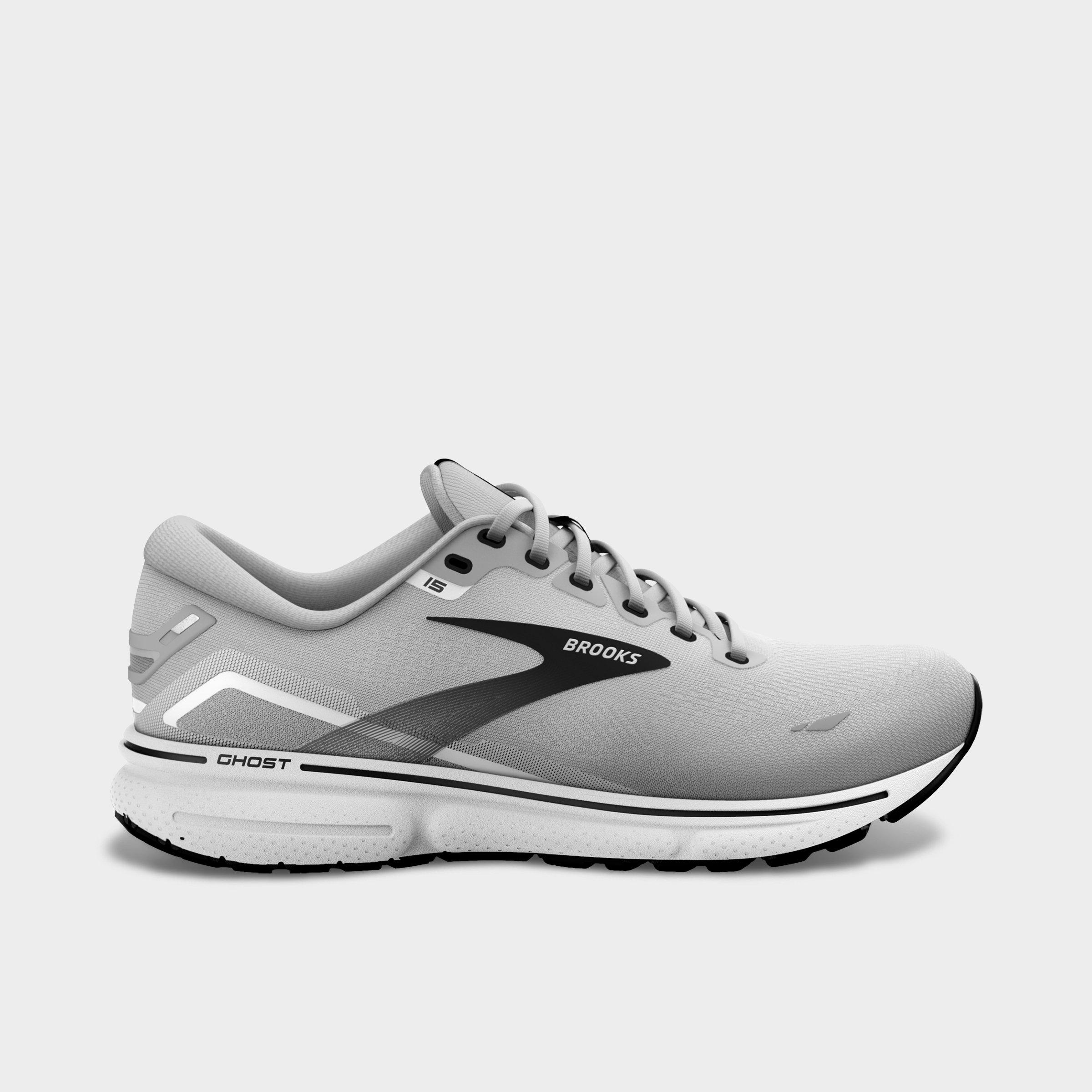 Brooks Mens  Ghost 15 In Alloy/oyster/black