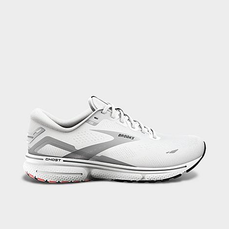 Brooks Men's Ghost 15 Running Shoes In White/black/flame