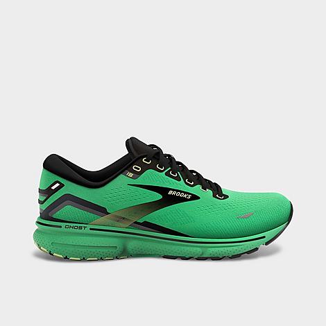 Brooks Men's Ghost 15 Running Shoes In Green/black/sharp Green
