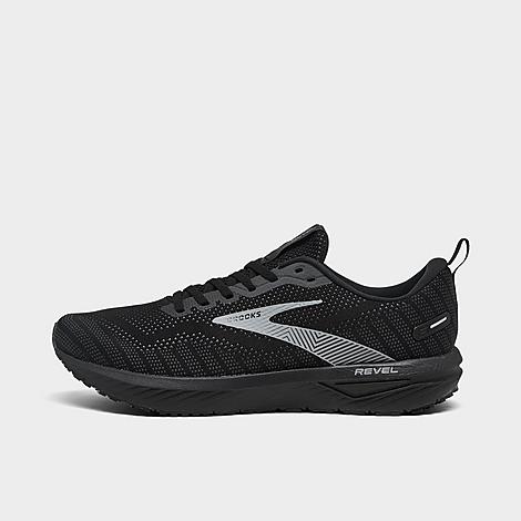 Shop Brooks Men's Revel 6 Running Shoes In Black/blackened Pearl/grey