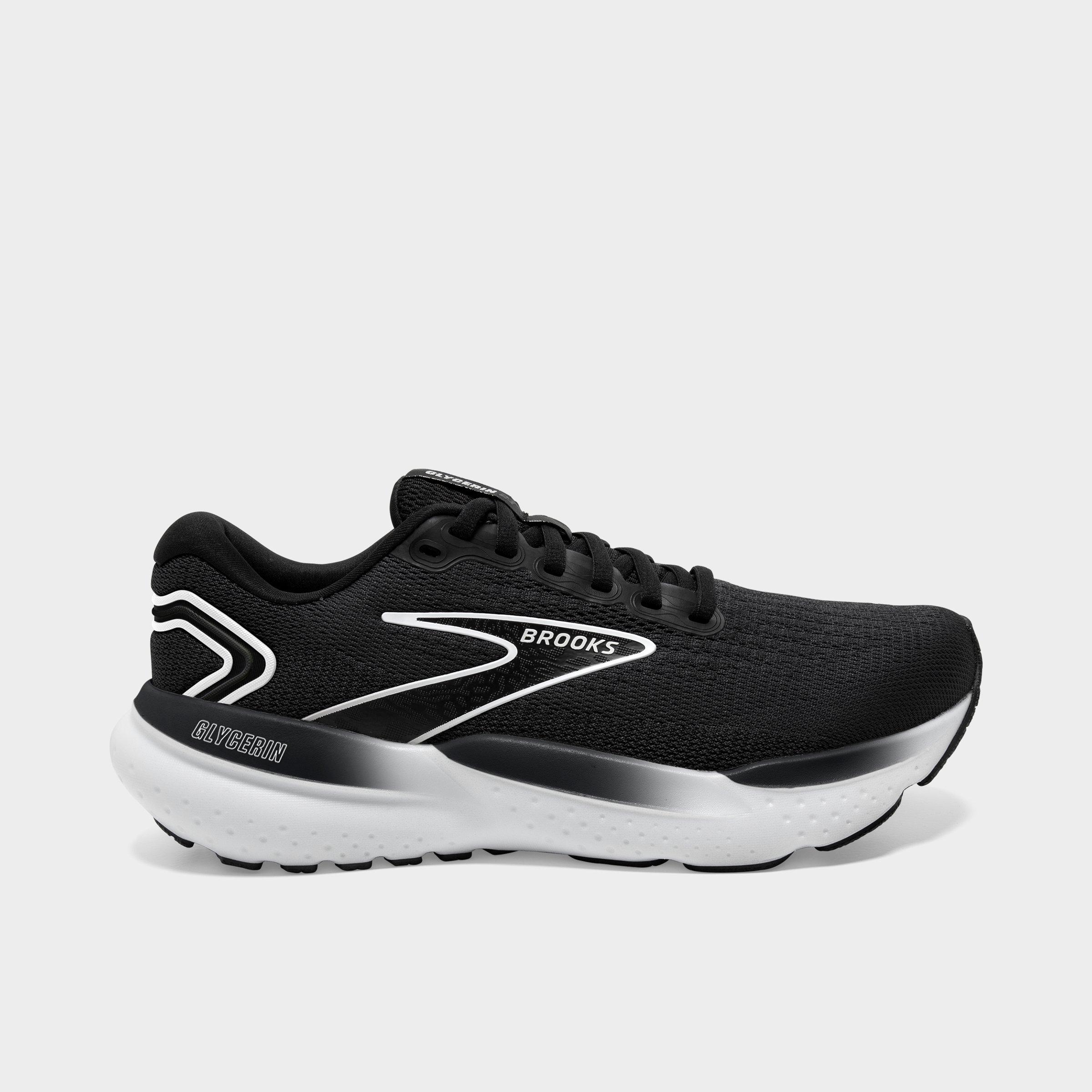 Brooks Men's Glycerin 21 Running Shoes in Black/Grey/White Size: 7.0
