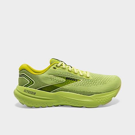 Shop Brooks Men's Glycerin 21 Running Shoes In Lovebird/pale Yellow Lime