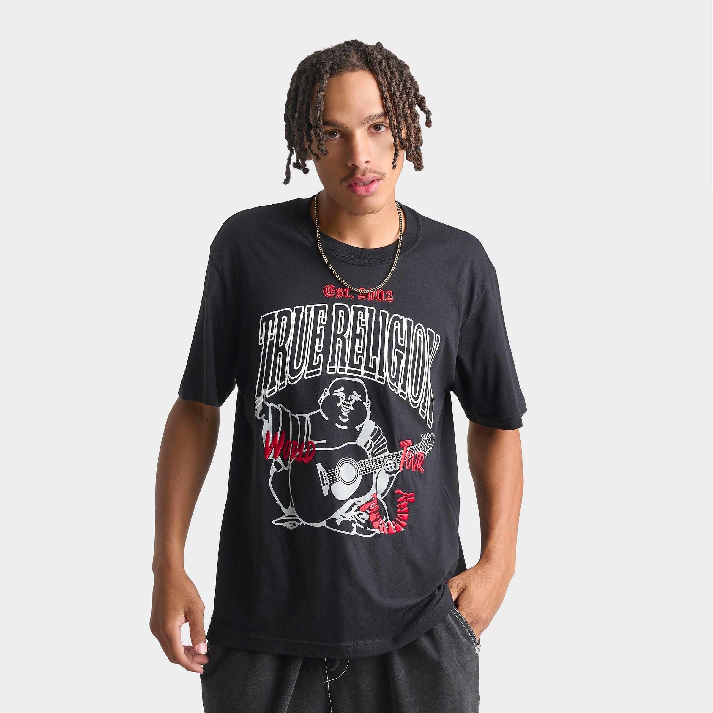 True Religion Men's Groovy Buddha T-Shirt in Black Size: 2XL