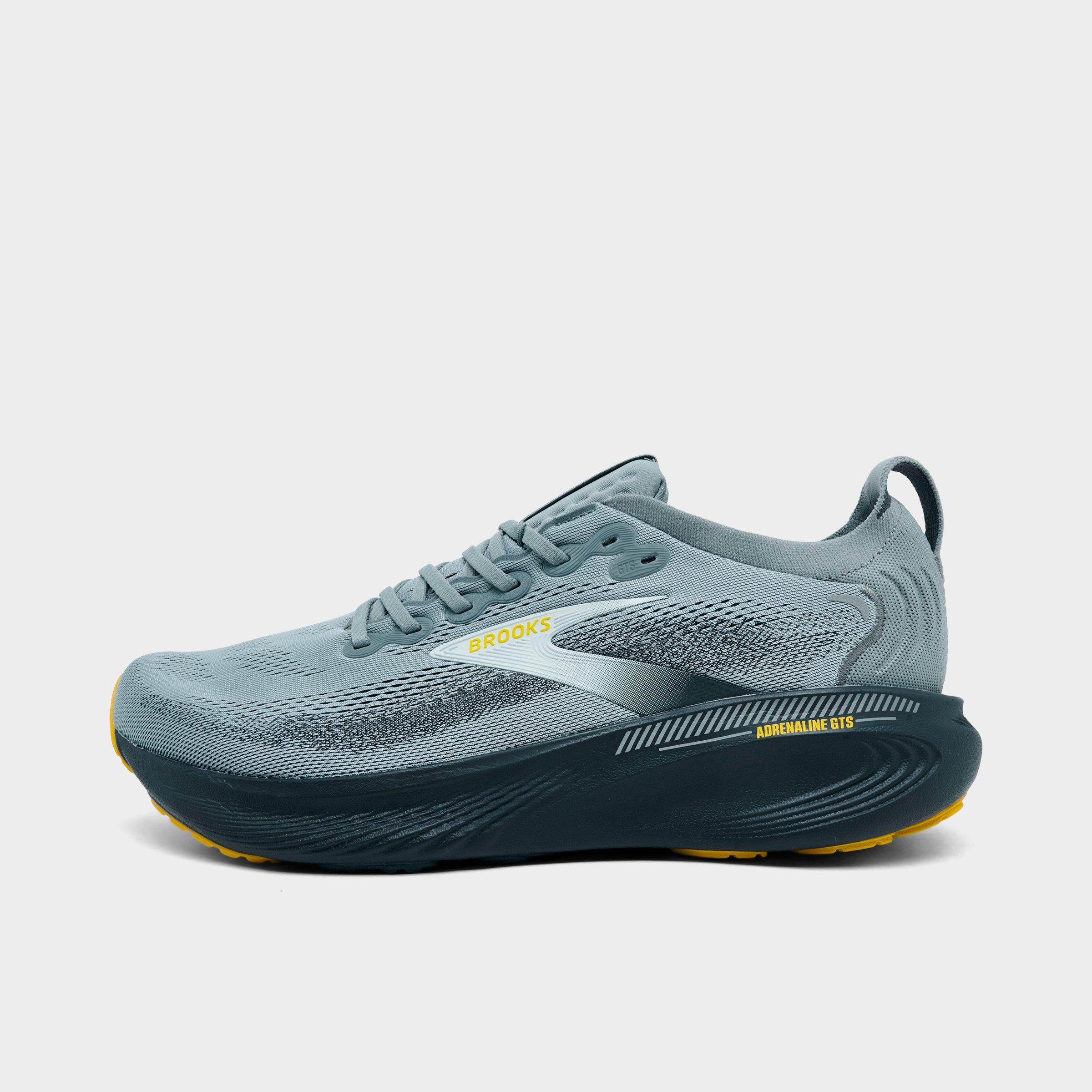 Brooks Men's Adrenaline GTS 25 Running Shoes in Primer Grey/Ebony/Jade Size: 10.0