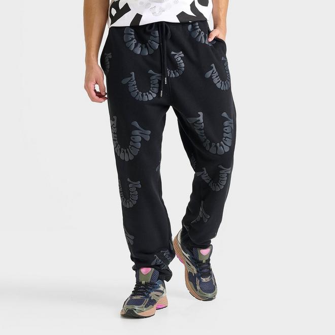 Men's True Religion Warped Logo Fleece Jogger Pants