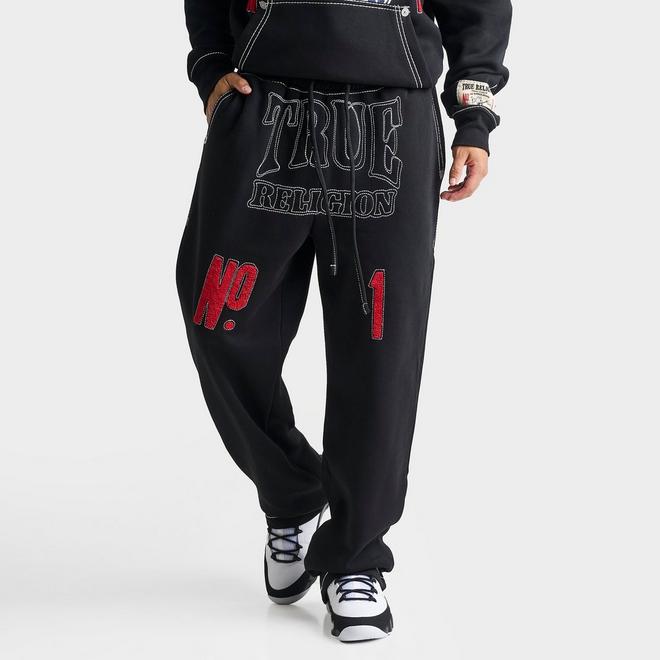 Men's True Religion No. 1 Logo Big T Fleece Sweatpants