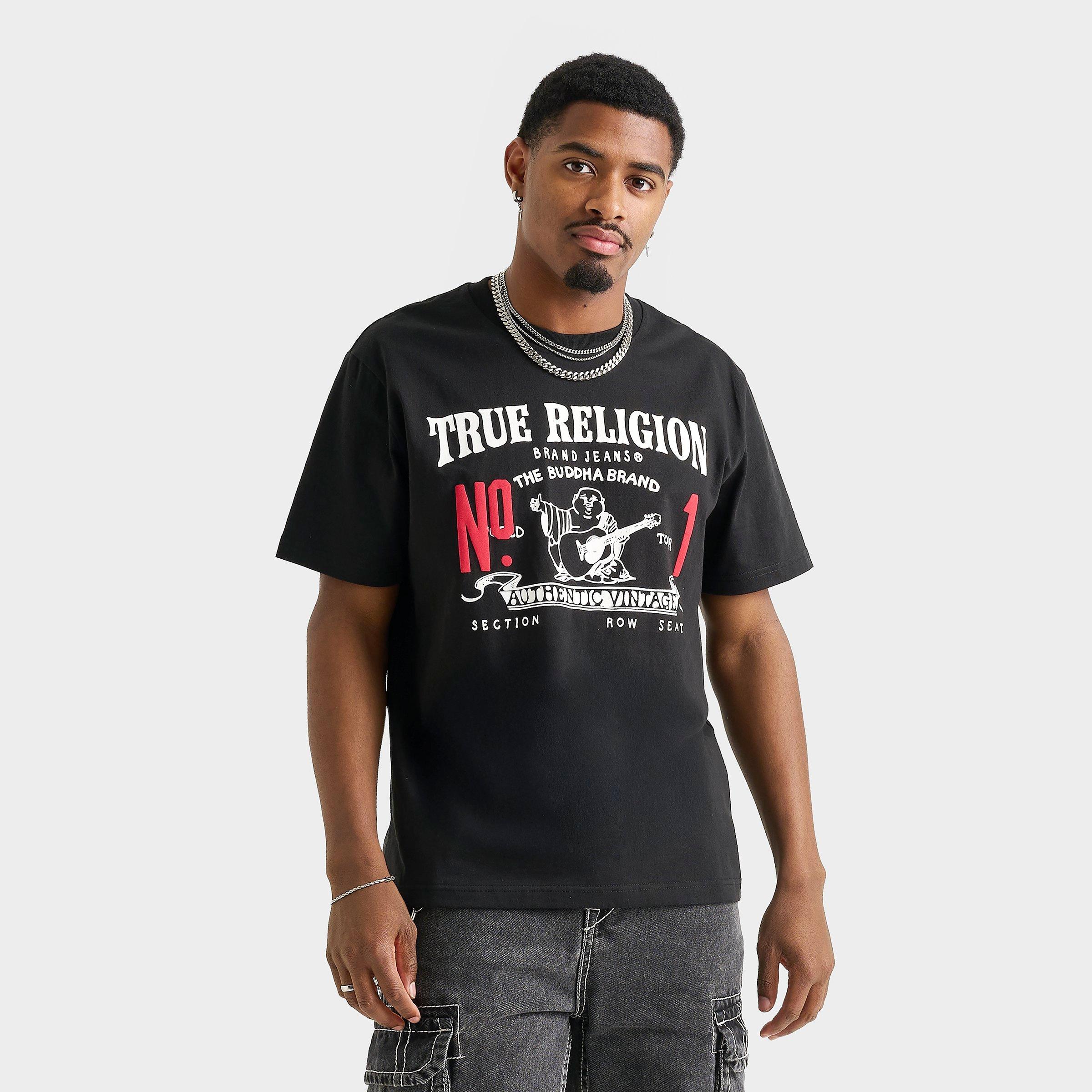 True Religion Men's Vintage No. 1 Heavyweight T-Shirt in Black Size: Small