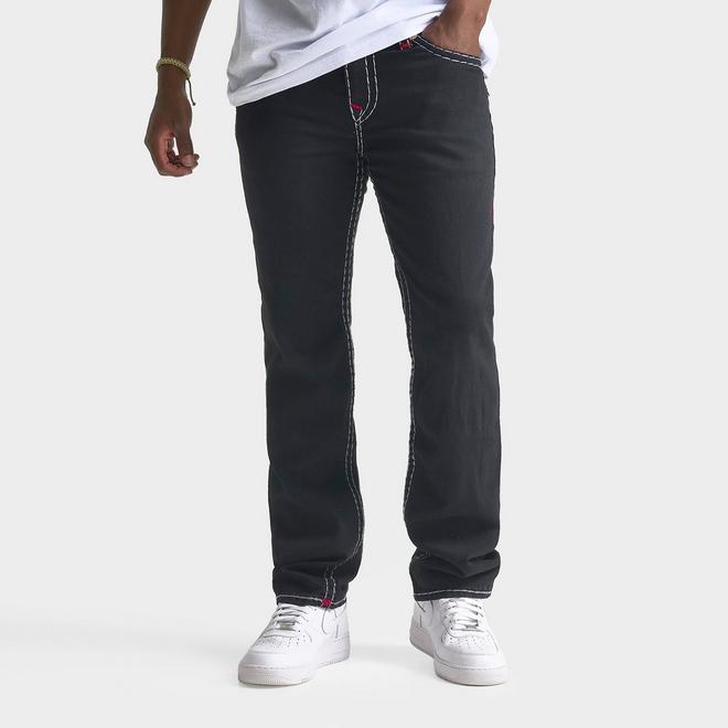 Men's True Religion Ricky Embroidered Super T Flap Straight Denim Jeans