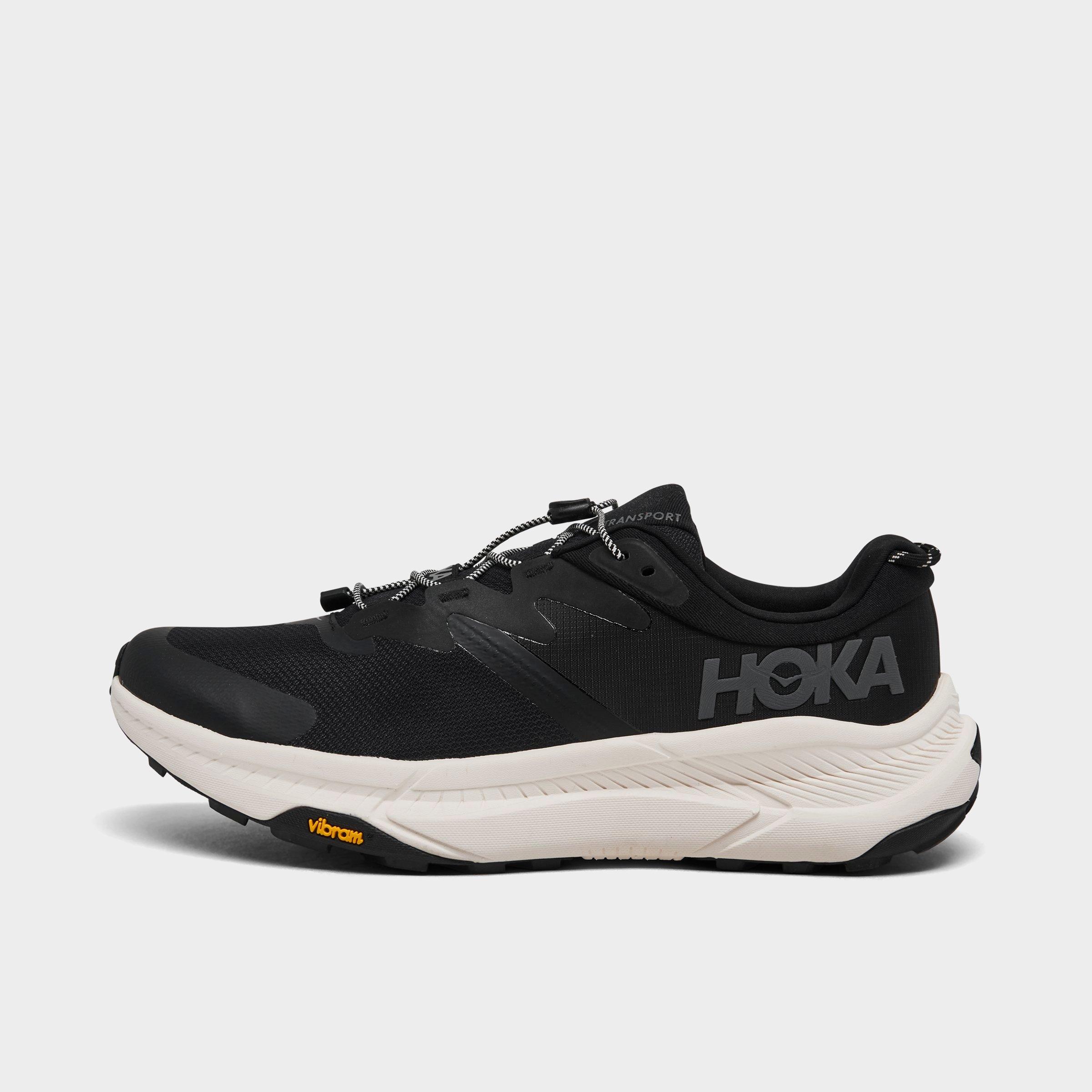 Hoka Men's Transport Casual Shoes in Black/Black Size 10.5 Polyester