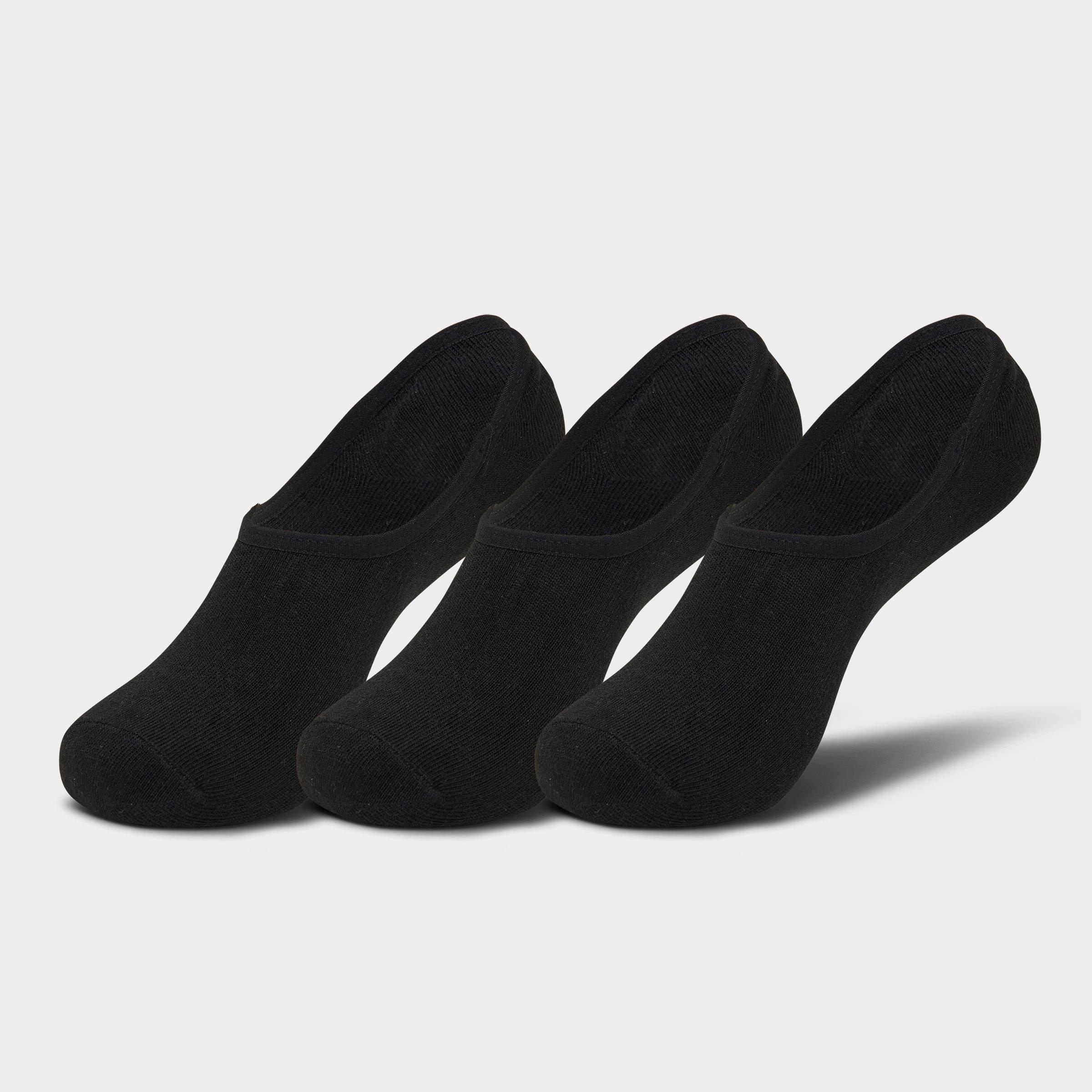 Sonneti Men's Finish Line Footie Socks (3-Pack) in Black/Black Size Large Knit
