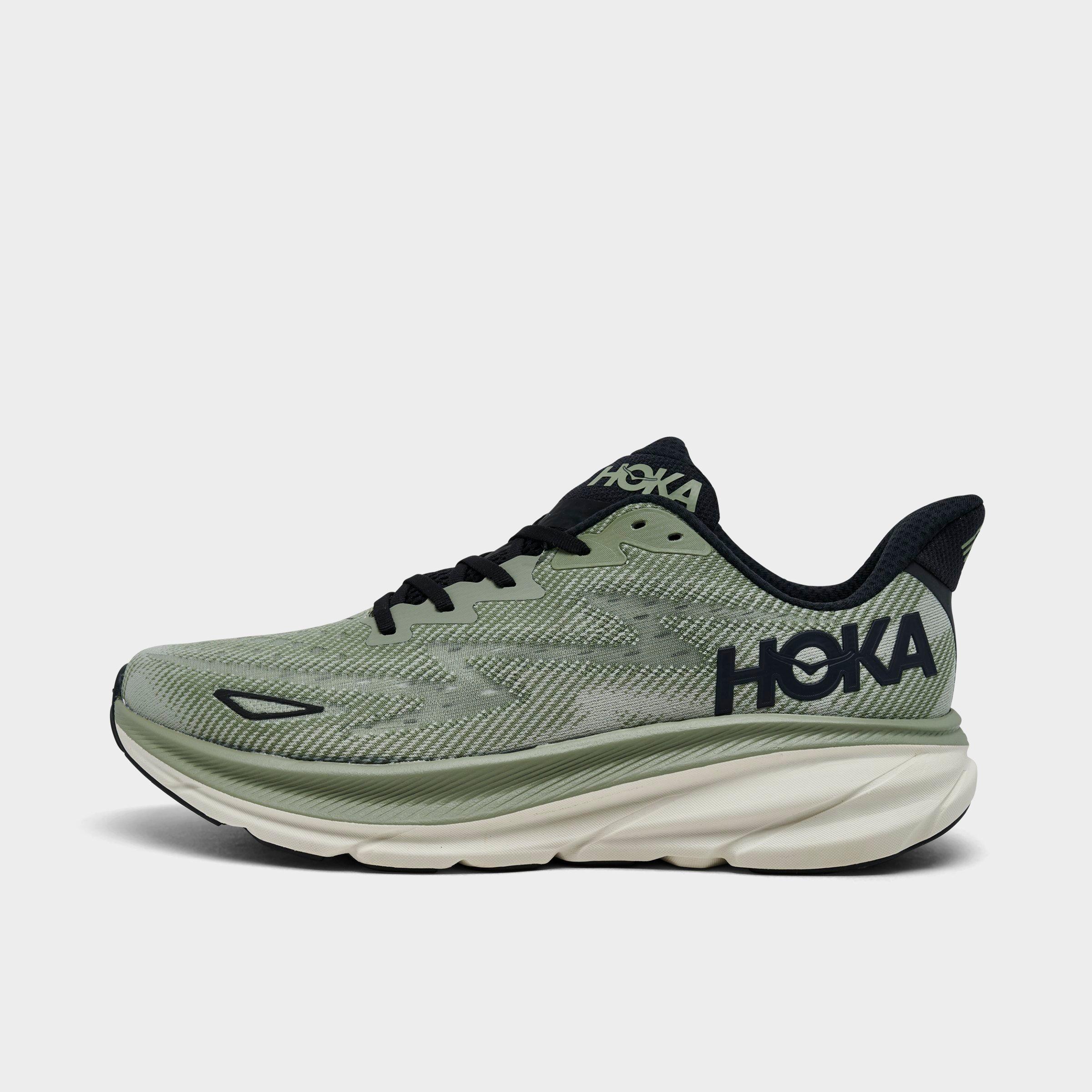 Hoka Men's Clifton 9 Running Shoes in Green/Sea Moss Size 9.5 Knit