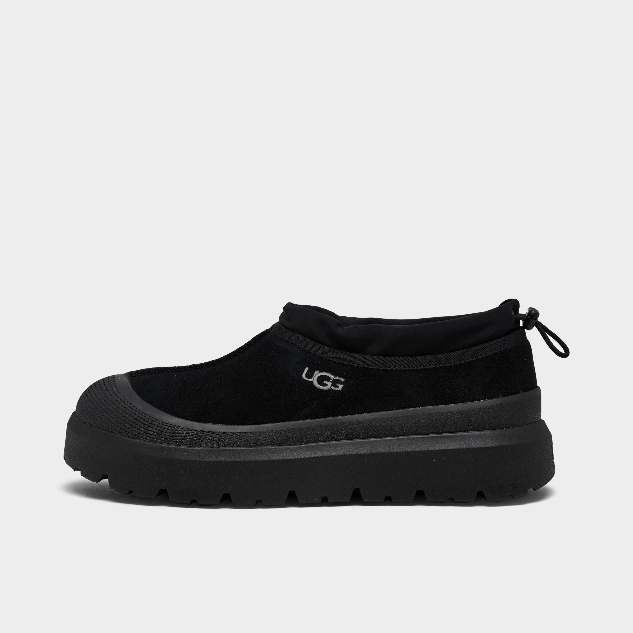 Ugg Tasman Weather Hybrid Slippers in Black/Black Size 9 Polyester/Suede/Wool