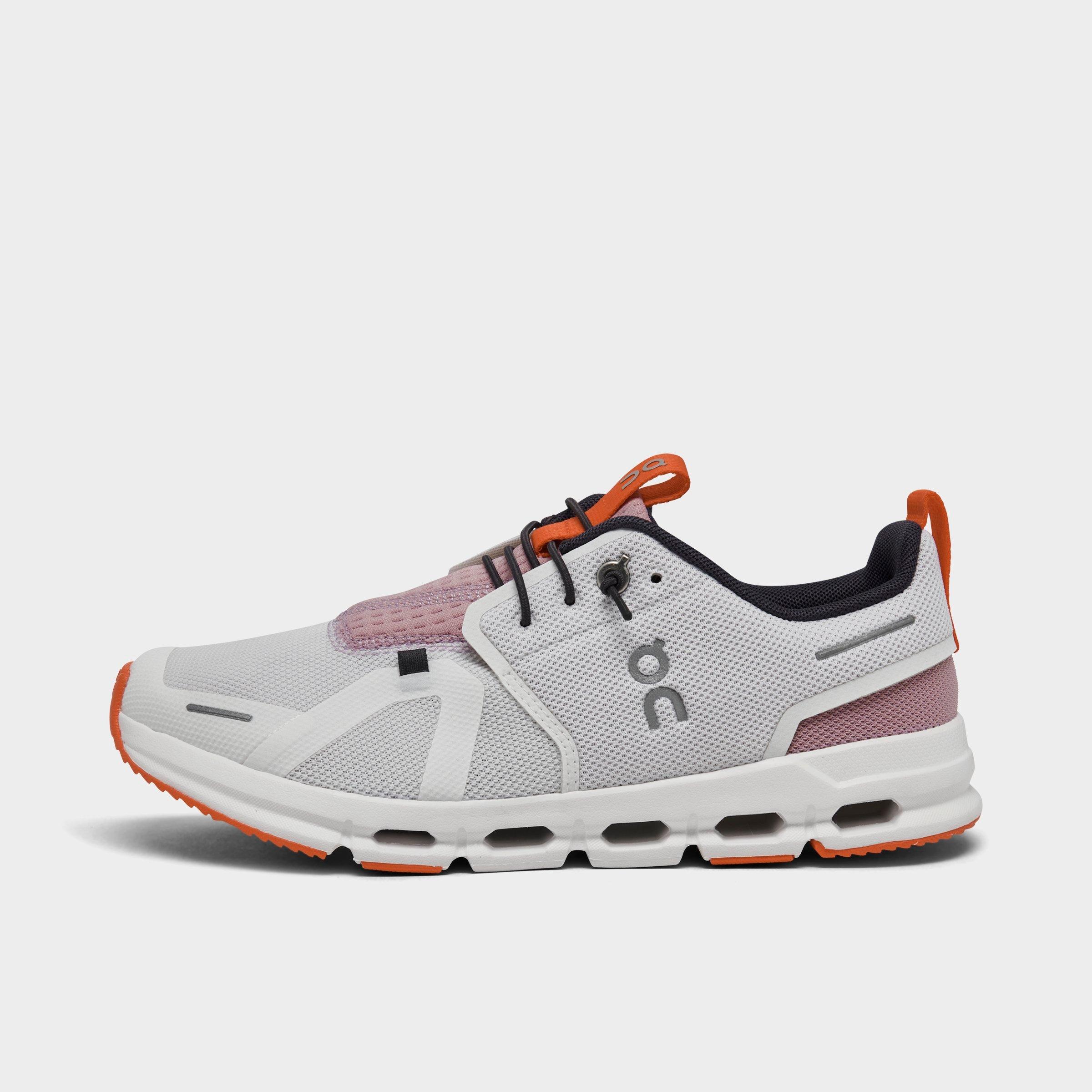 On Big Kids' Cloud Sky Stretch Lace Running Shoes In White/mauve
