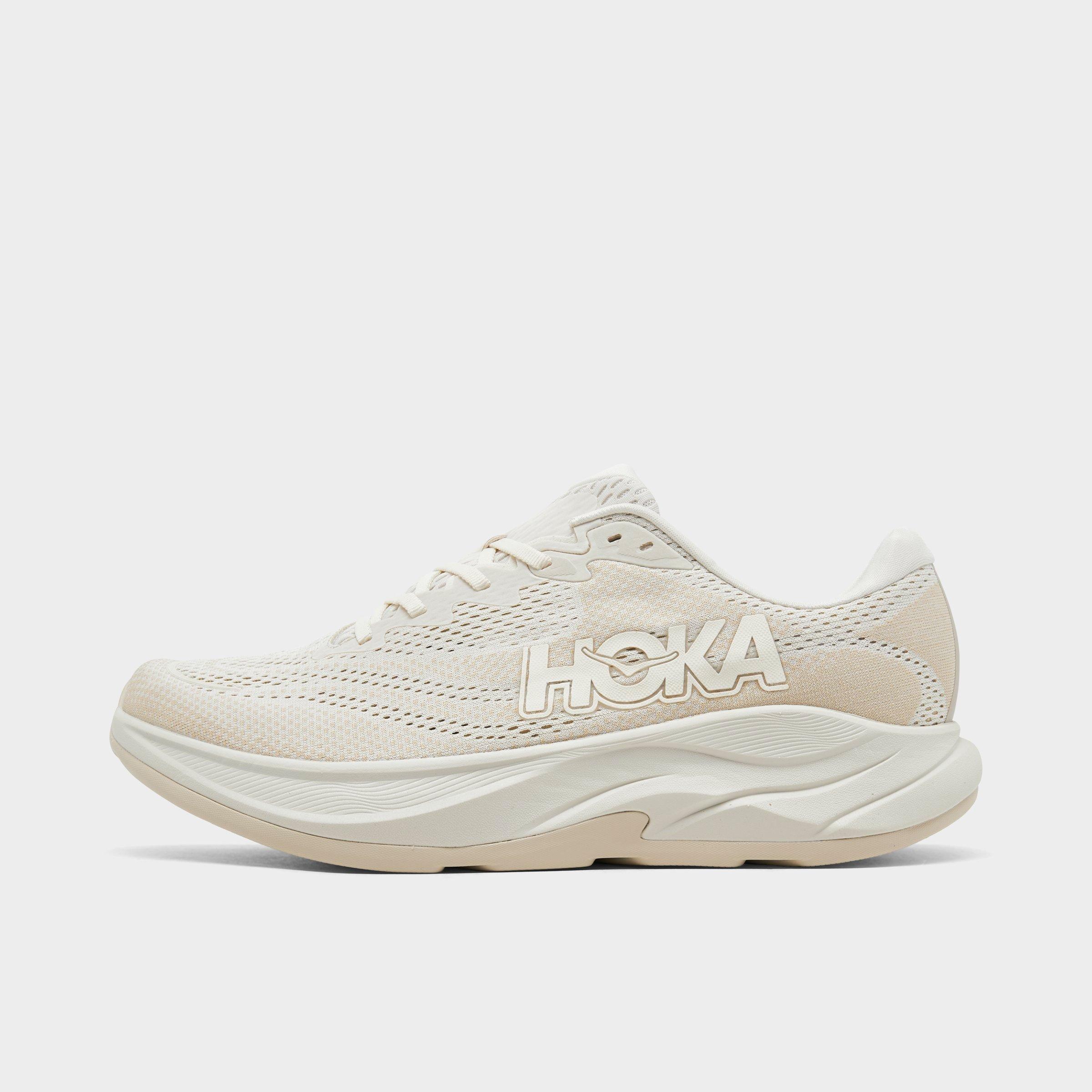 Hoka Men's Rincon 4 Running Shoes in Off-White/Oatmeal Size 10 Knit/Jacquard