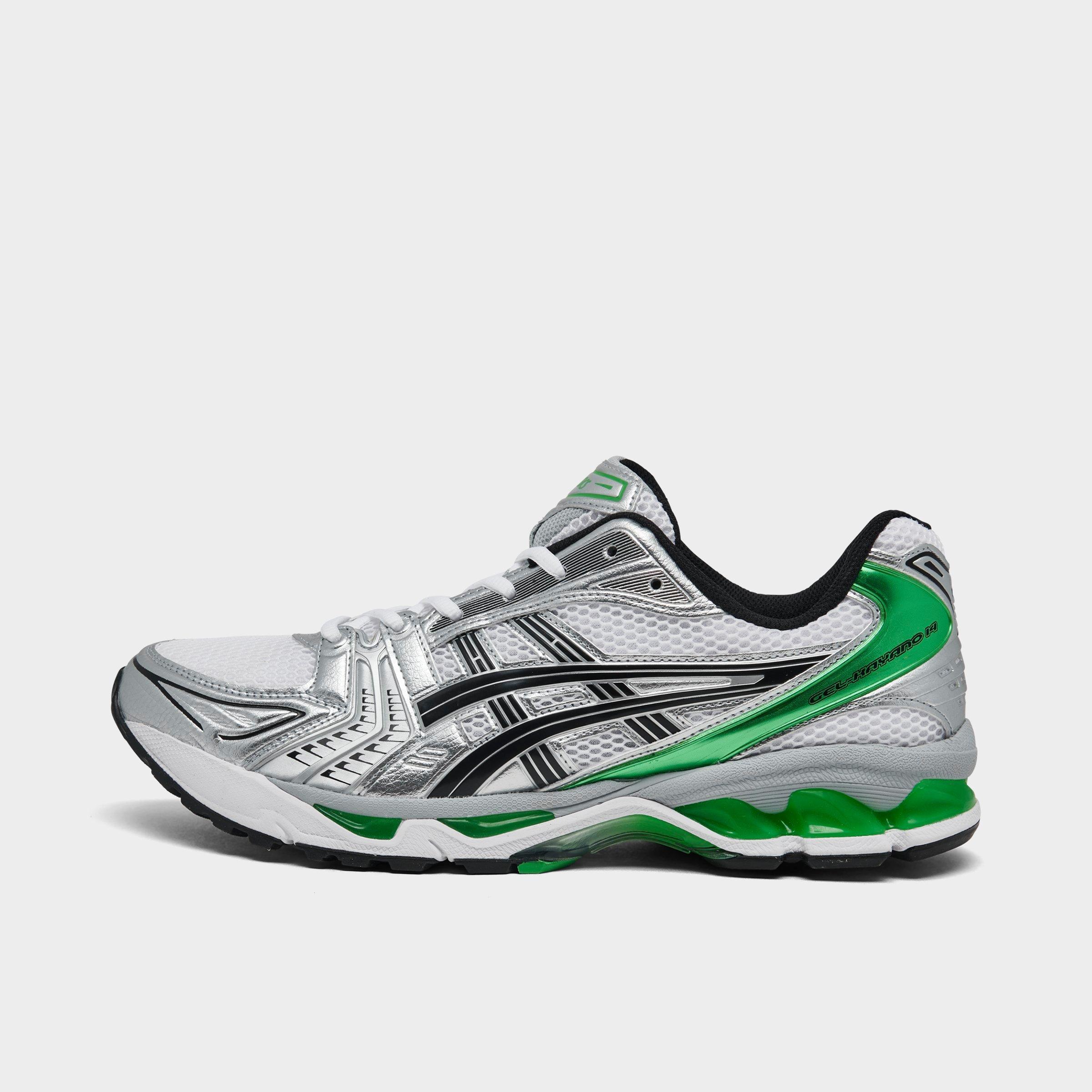 Asics Men's Gel-kayano 14 Casual Shoes In White/malachite Green