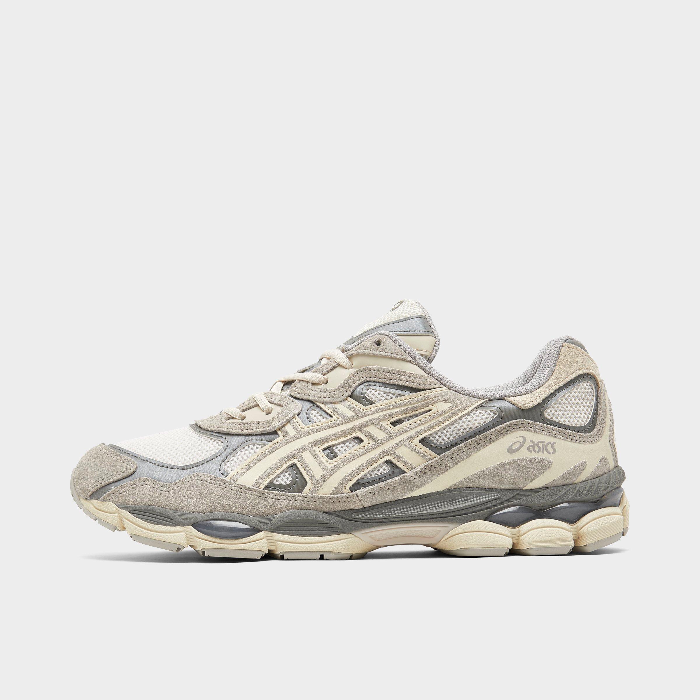 Men's ASICS GEL-NYC Casual Shoes in Cream/Oyster Grey Size: 7.5