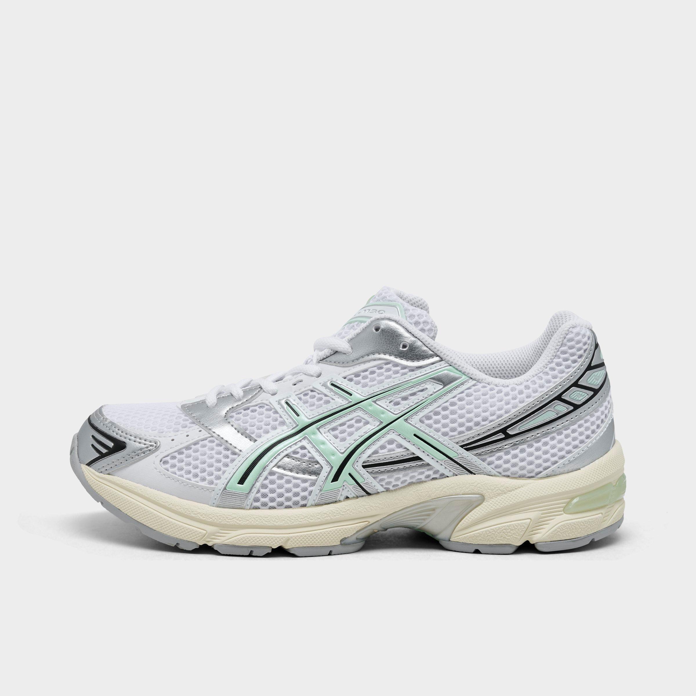 Asics Women's GEL-1130 Casual Shoes in Green/Metallic/White Size 7.5 Leather