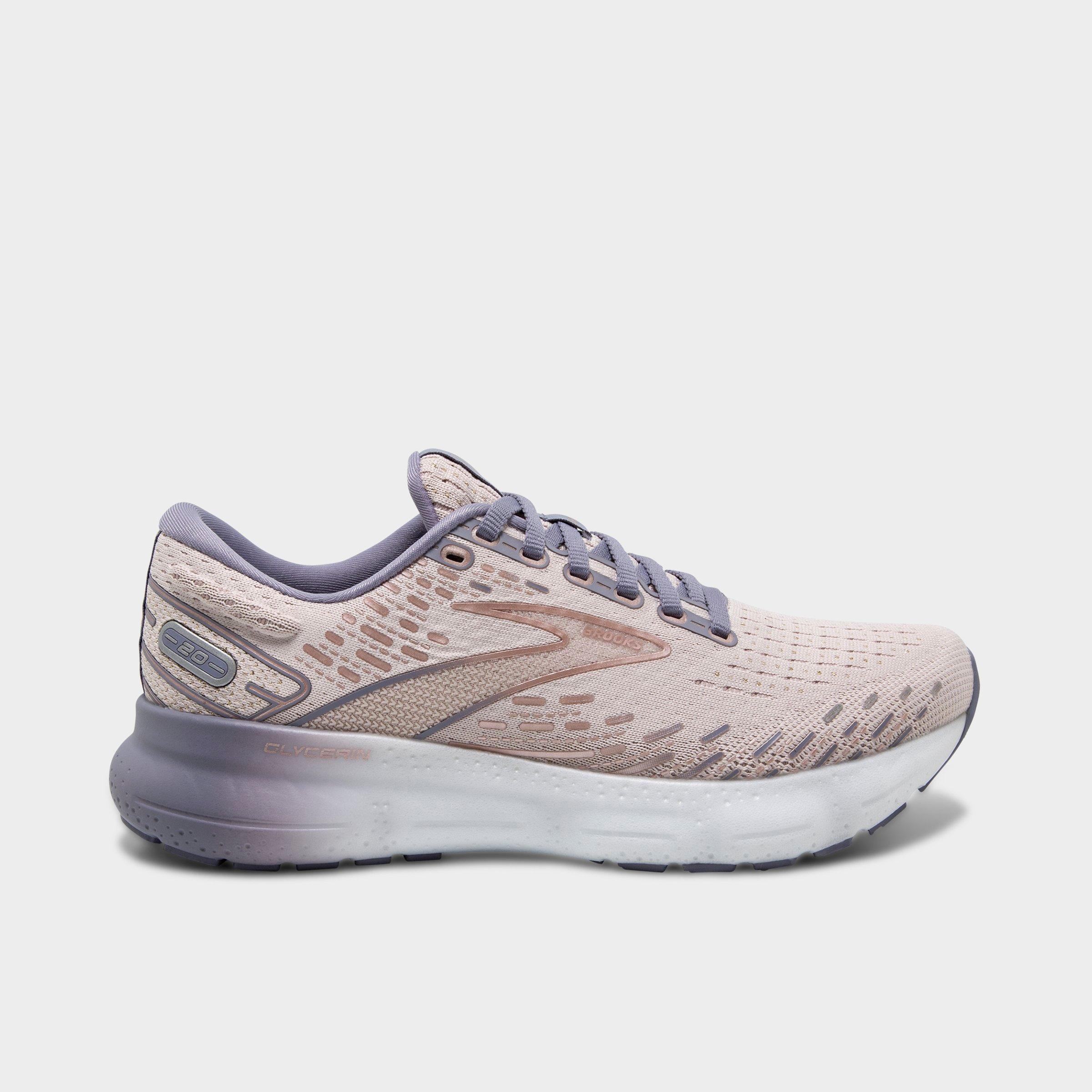 Brooks Women's Glycerin 20 Running Shoes In Lilac/silver Bullet/pink