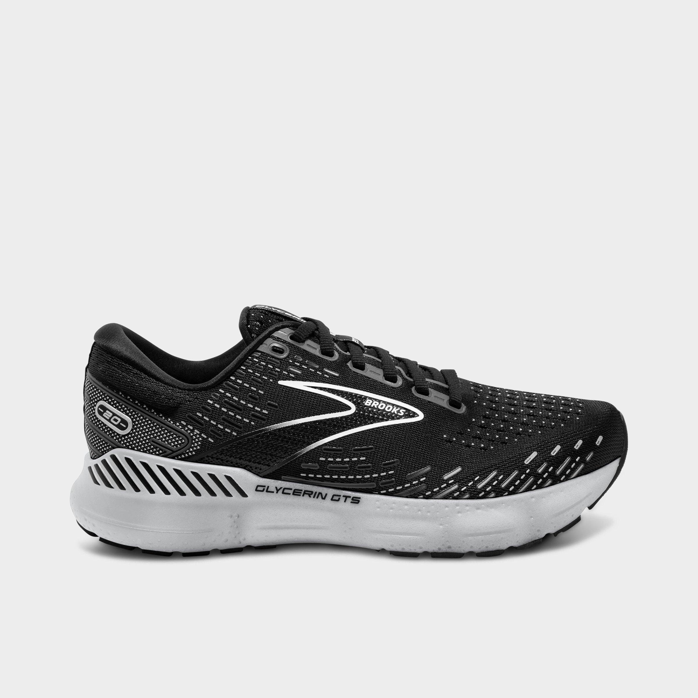 Brooks Womens  Glycerin Gts 20 In Black/white/alloy