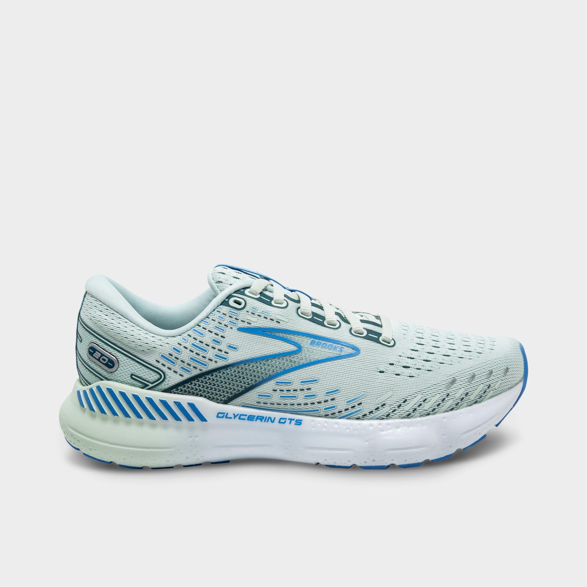 Brooks Glycerin Gts 20 Running Shoe In Blue Glass/marina/legion Blue