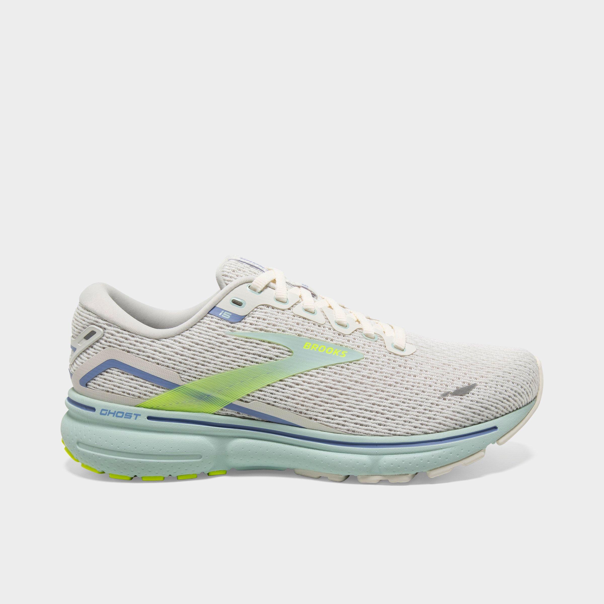 Shop Brooks Women's Ghost 15 Running Shoes In Coconut/skylight/nightlife