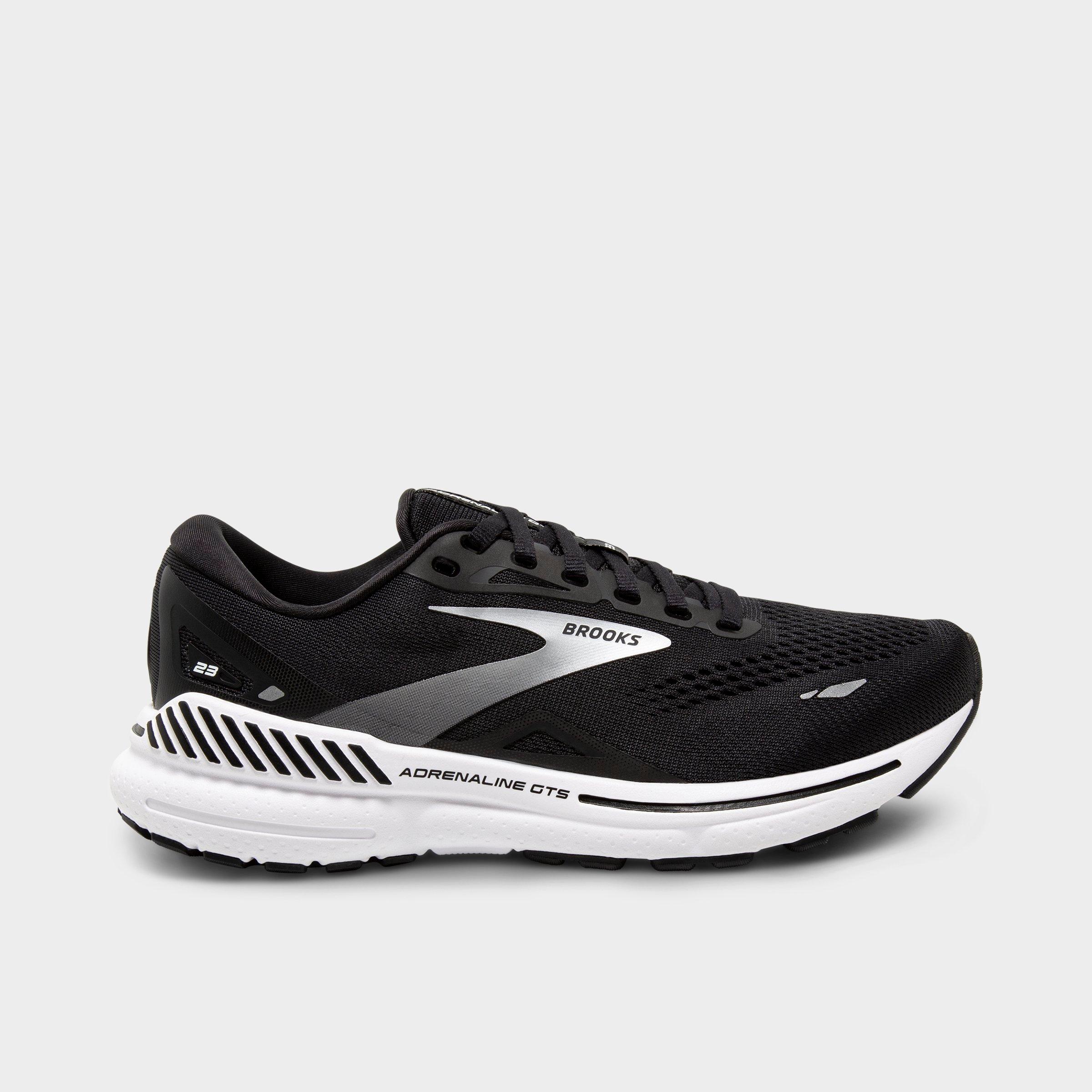 Brooks Women's Adrenaline Gts 23 Running Shoes In Black/white/silver