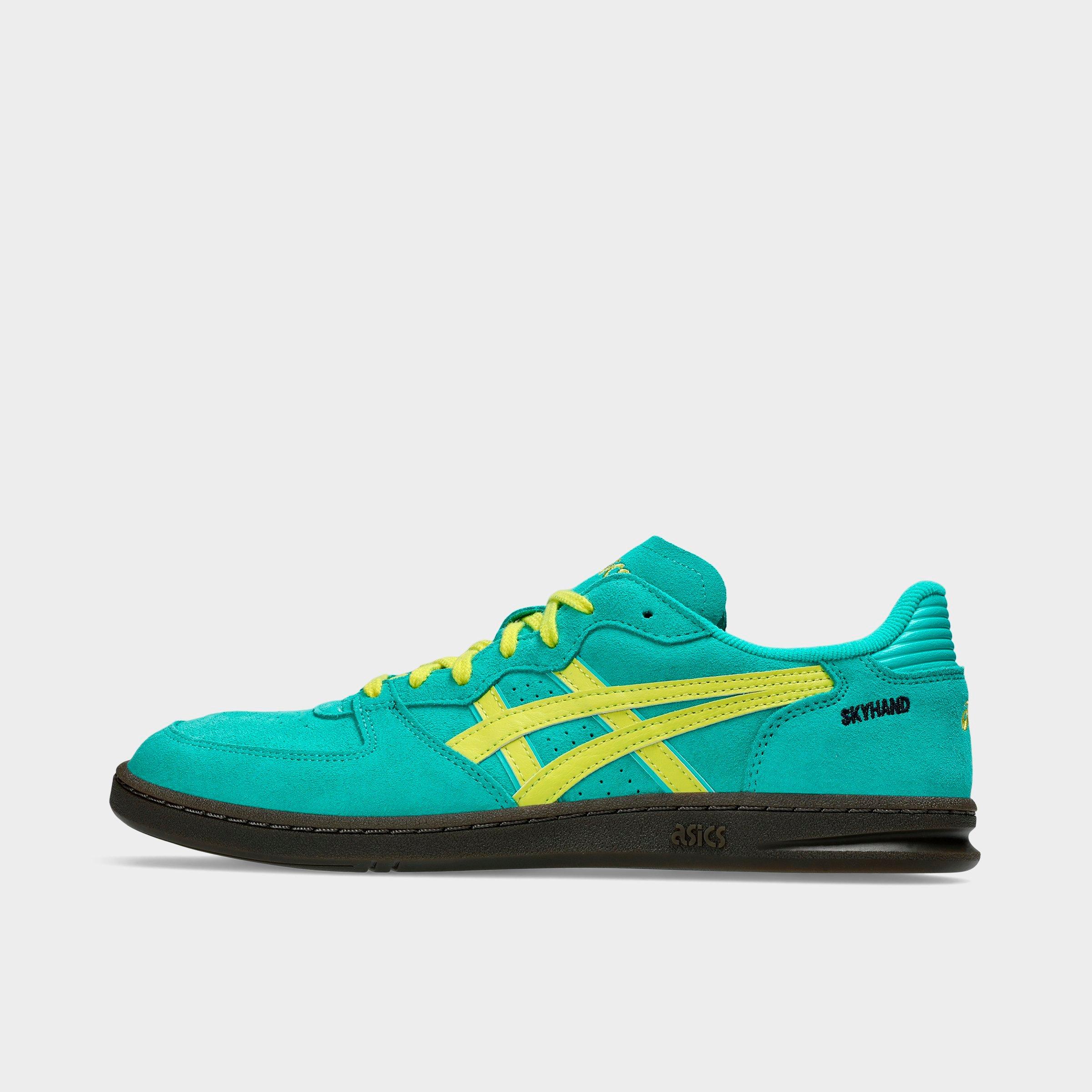 Men's ASICS Skyhand OG Casual Shoes in Waterfall/Lemon Spark Size: 7.5