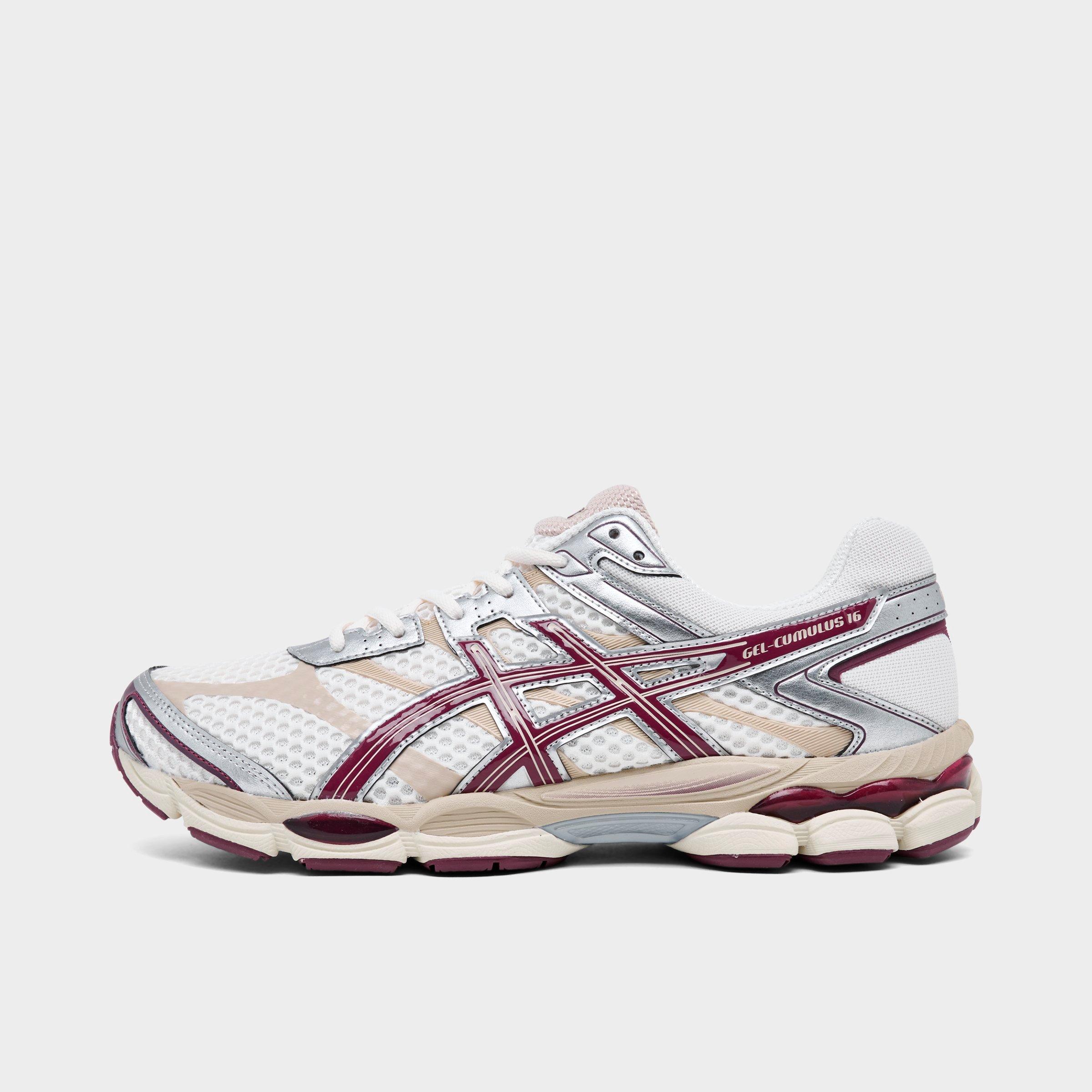 Men's ASICS GEL-Cumulus 16 Casual Shoes in Cream/Beniimo Purple Size: 7.5