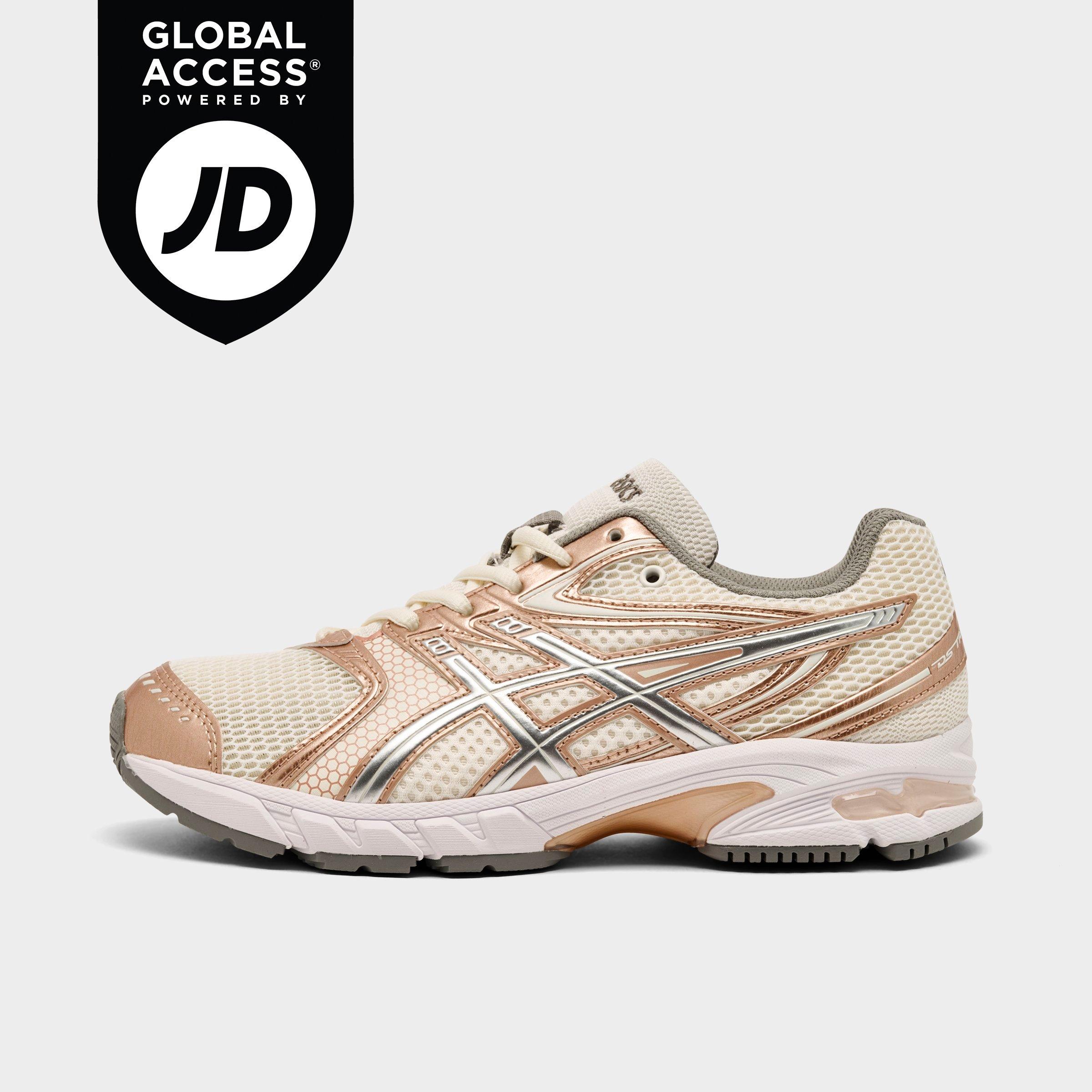 Women's ASICS GEL-DS Trainer 14 Casual Shoes in Cream/Rose Gold Size: 5.5