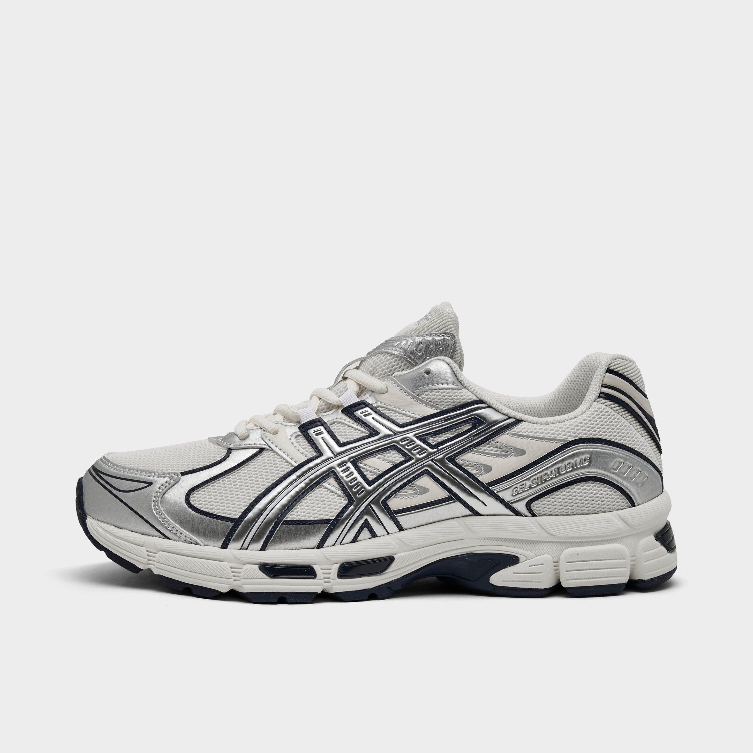 Men's ASICS GEL-Stratus MC Casual Shoes in Cream/Pure Silver Size: 10.5