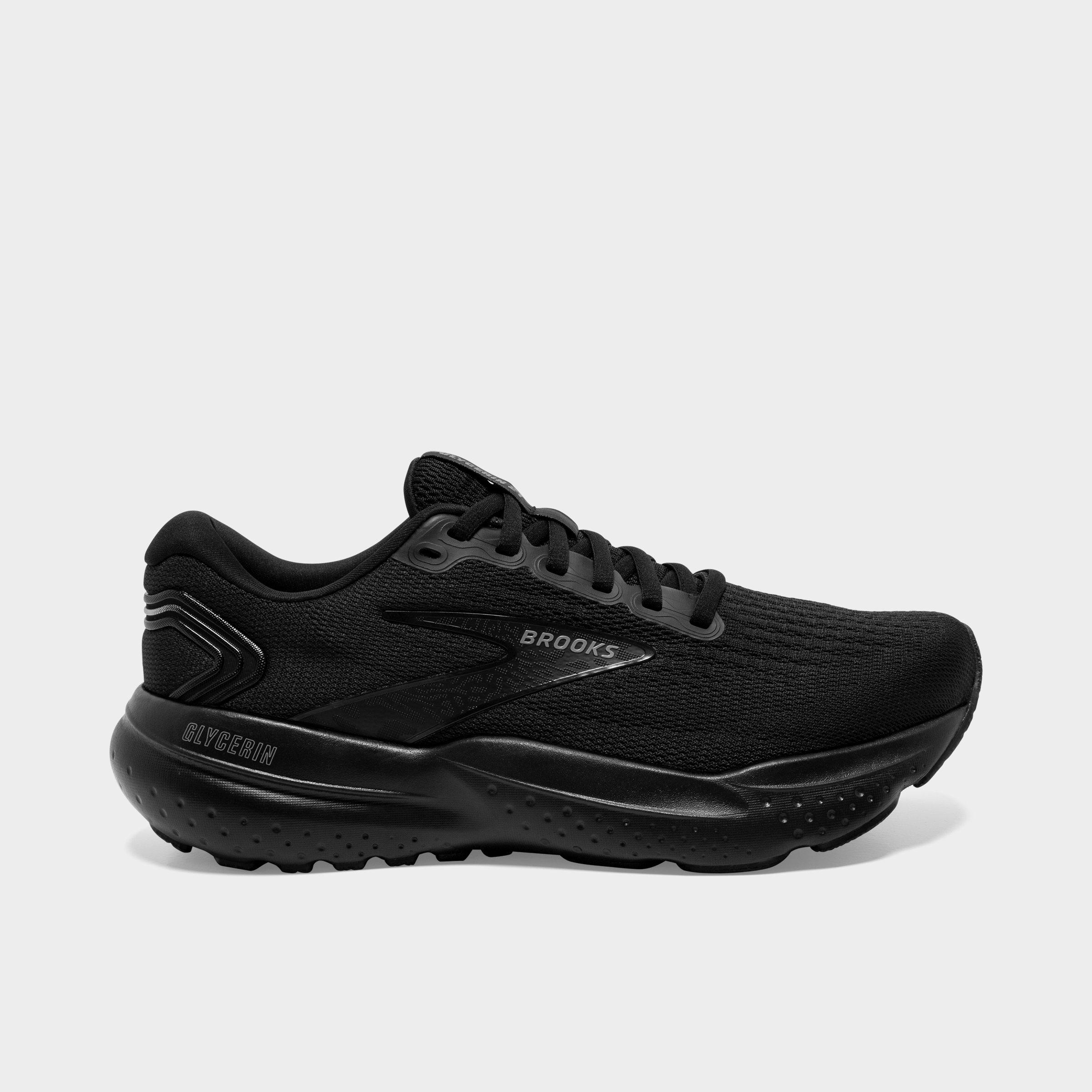Shop Brooks Women's Glycerin 21 Running Shoes In Black/black/ebony
