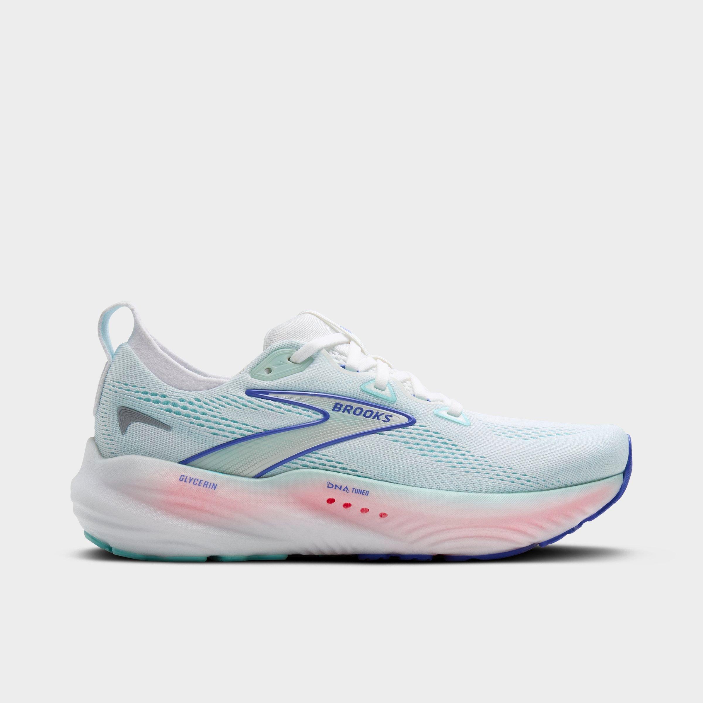 Brooks Women's Glycerin 22 Running Shoes in Blue/White Size 8.5 Knit/Jacquard
