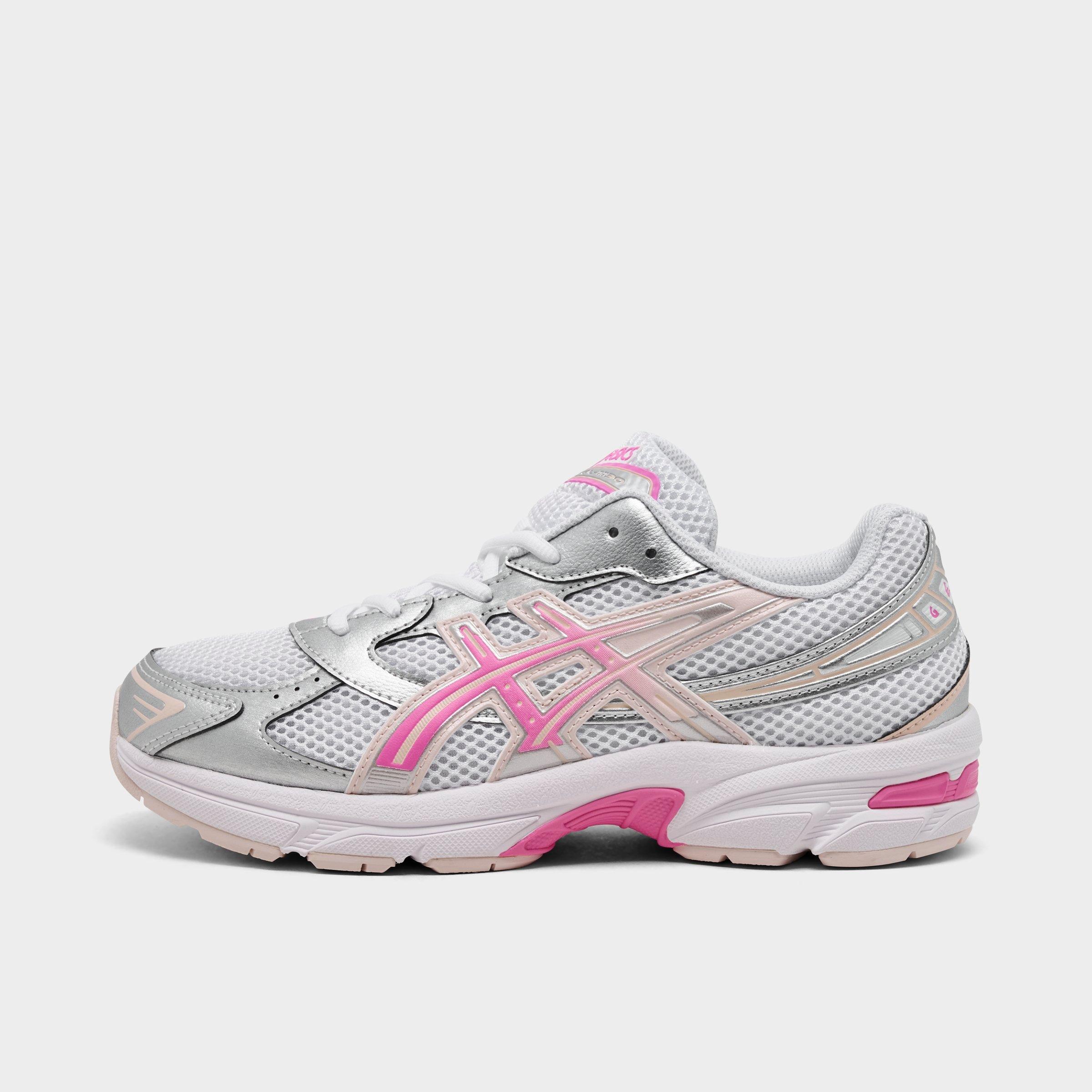 Big Kids ASICS GEL-1130 Casual Shoes in White/Dragon Fruit Size: 4.0