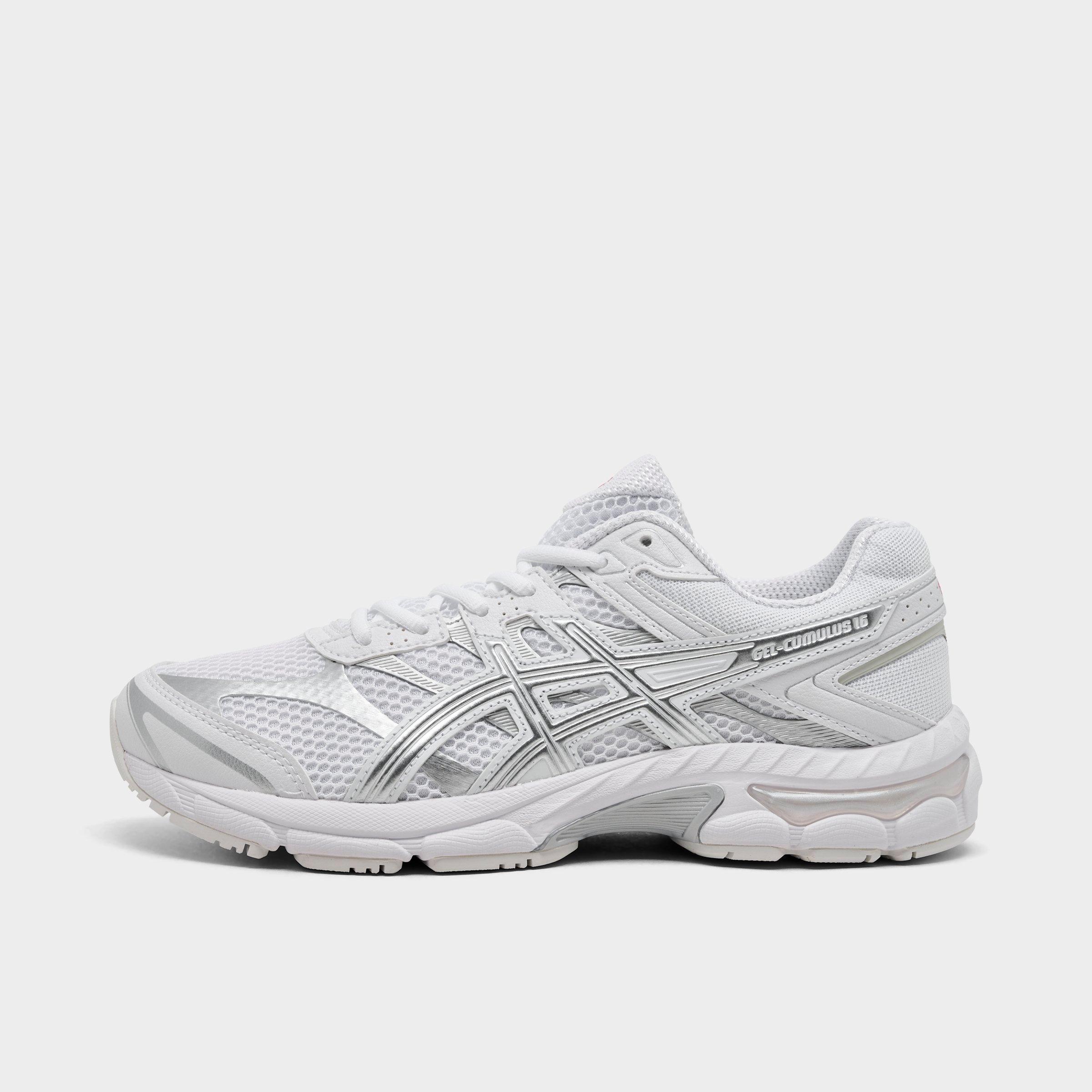 Big Kids ASICS GEL-Cumulus 16 Casual Shoes in White/Pure Silver Size: 3.5