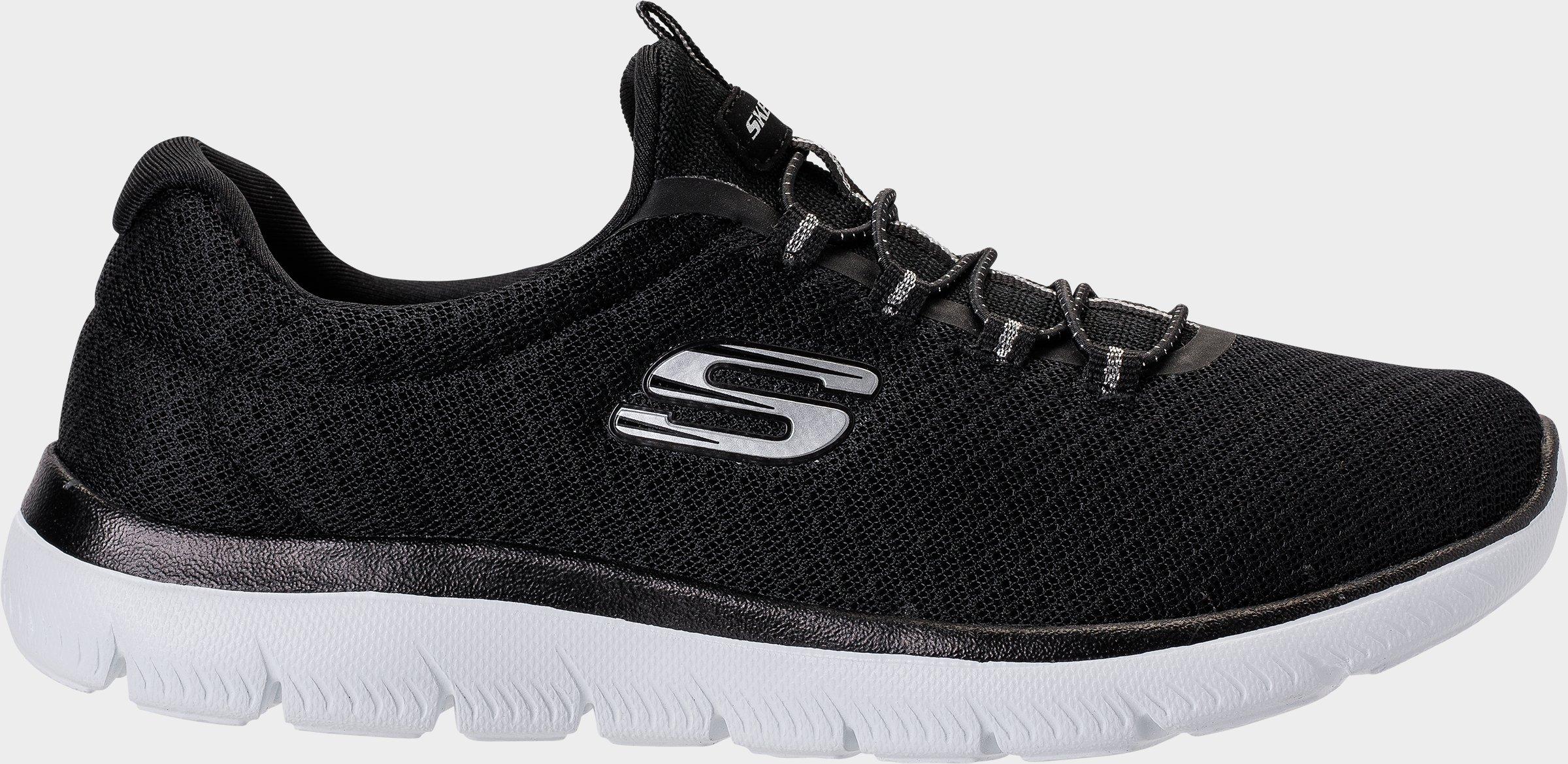 skechers stretch knit shoes wide width