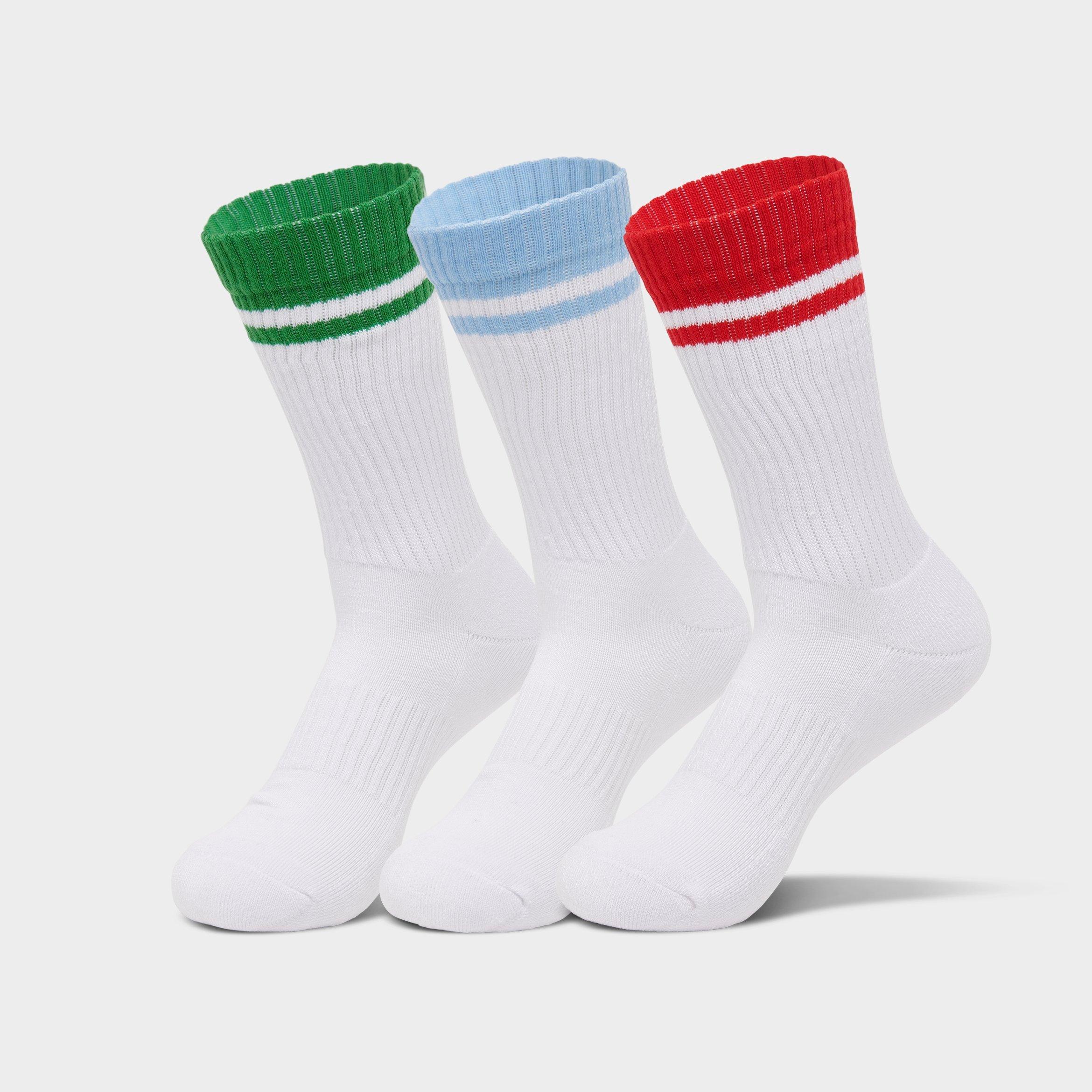 Sonneti Varsity Stripe Crew Socks (3-Pack) Size: Medium