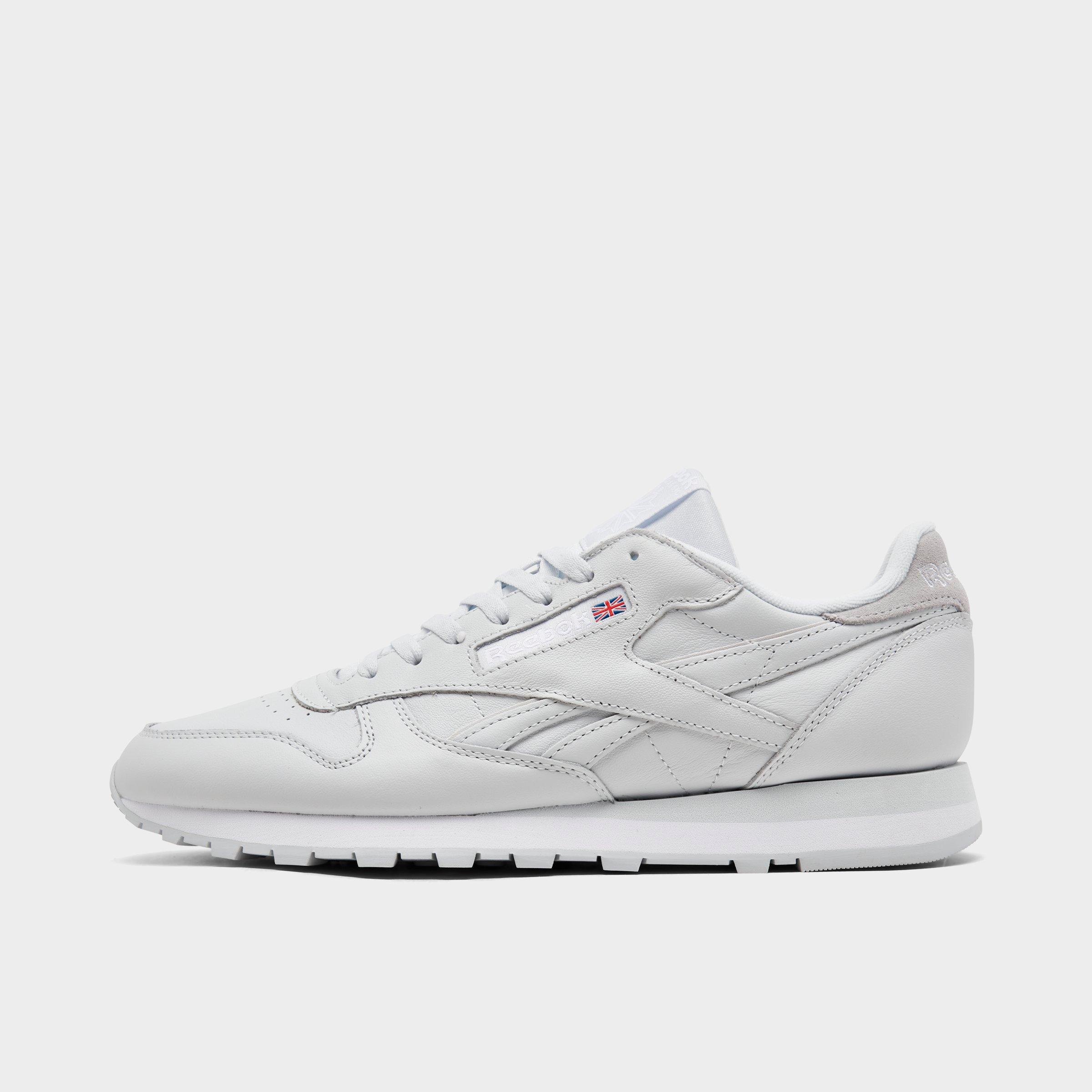 Reebok Classic Leather Casual Shoes in White/Barely Grey Size 13