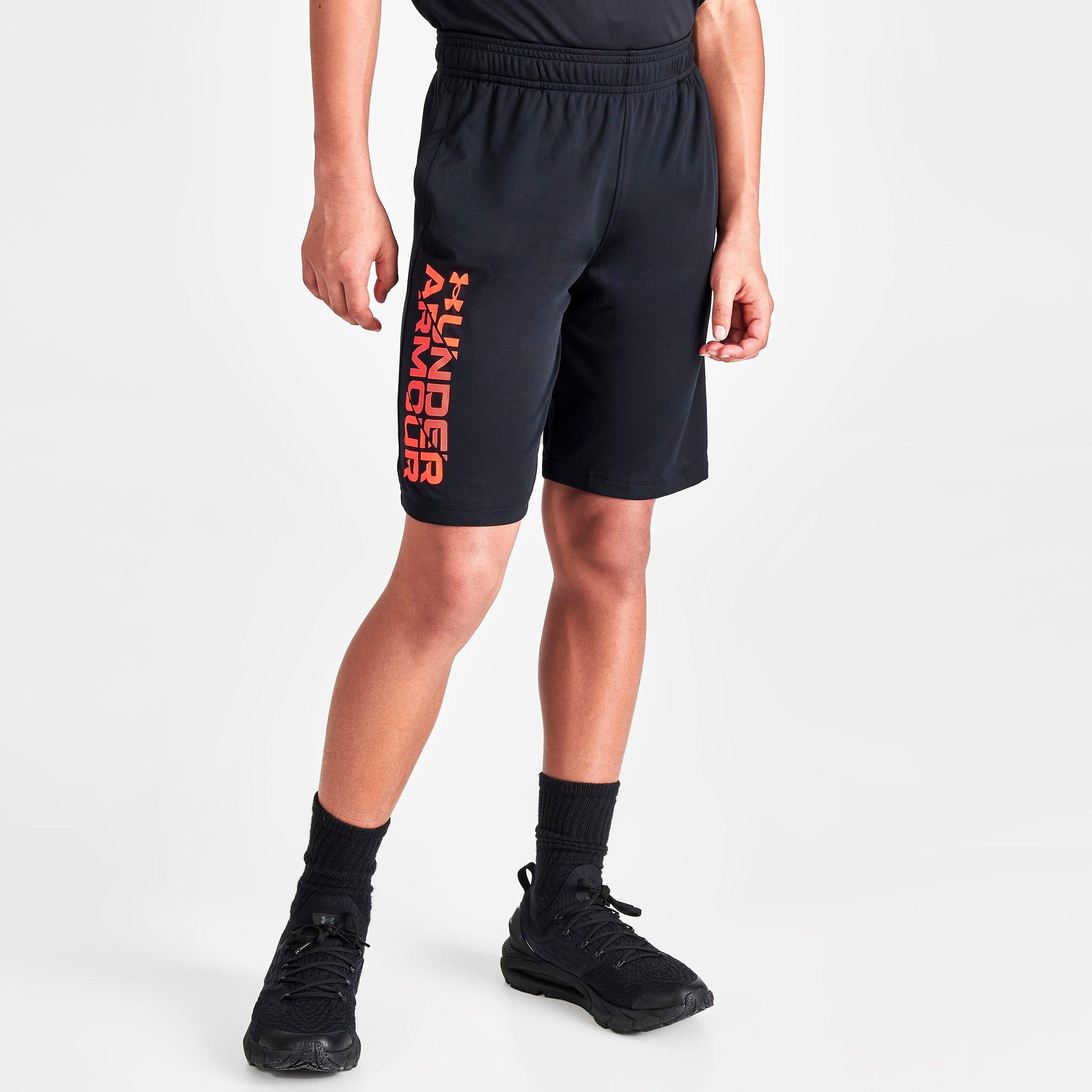 Under Armour Kids'  Boys' Ua Prototype 2.0 Wordmark Shorts In Black/beta
