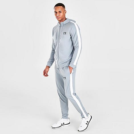 Under Armour Men’s Poly Track Suit in Grey/Grey Size Small 100% Polyester