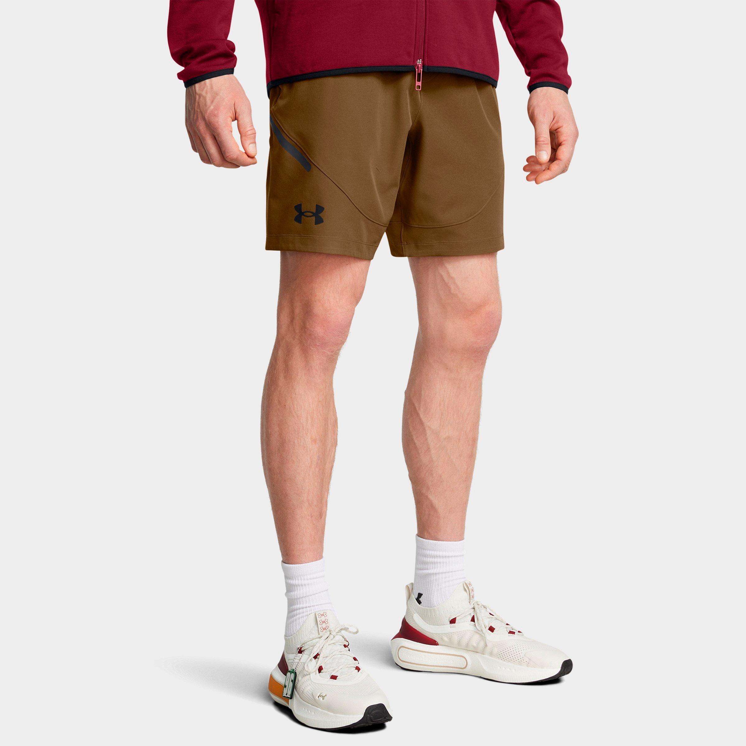 Under Armour Men's UA Unstoppable 8" Woven Shorts in Coyote/Black Size: XS