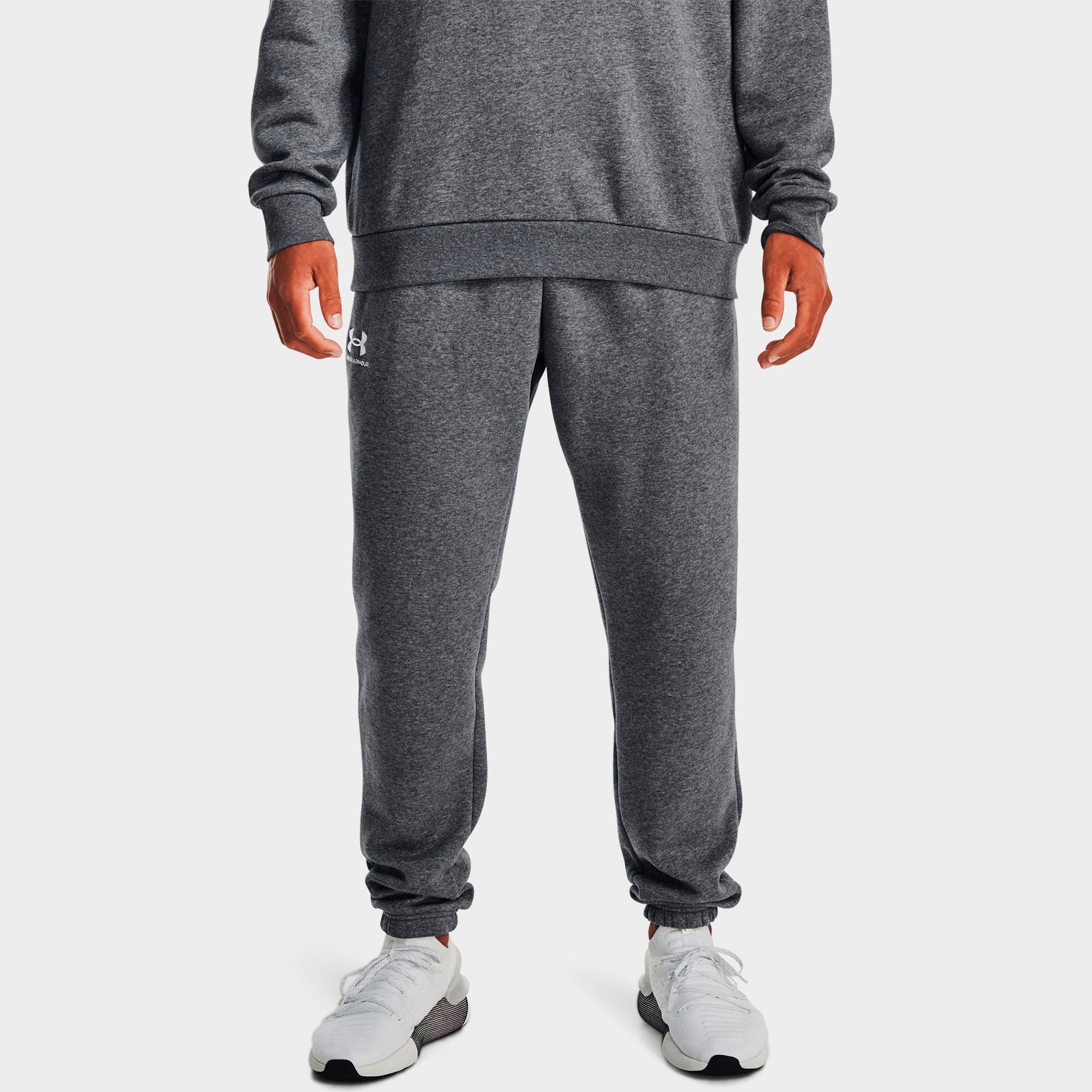 Under Armour Mens  Essential Fleece Joggers In Gray