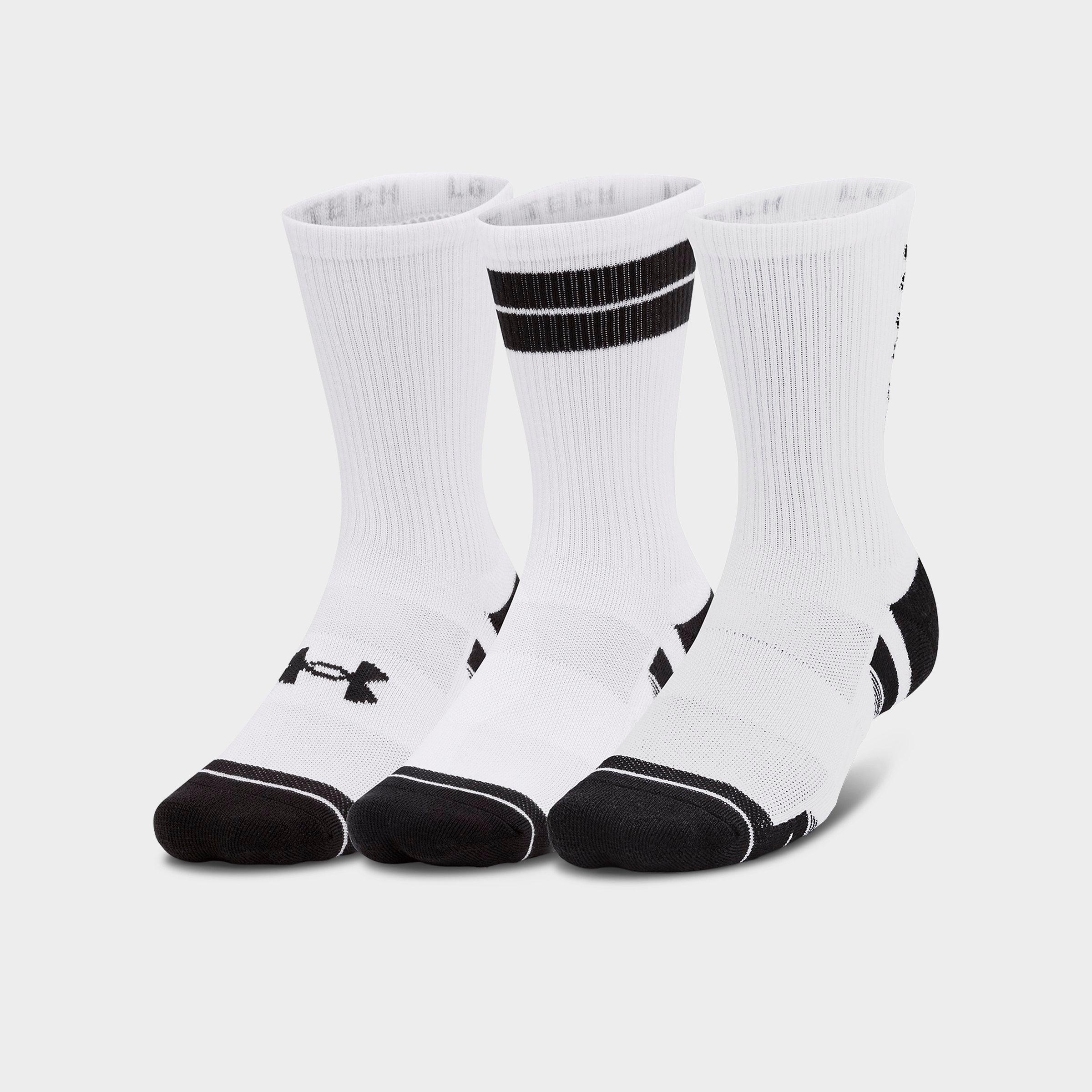 Under Armour Performance Tech Crew Socks (3-pack) In White