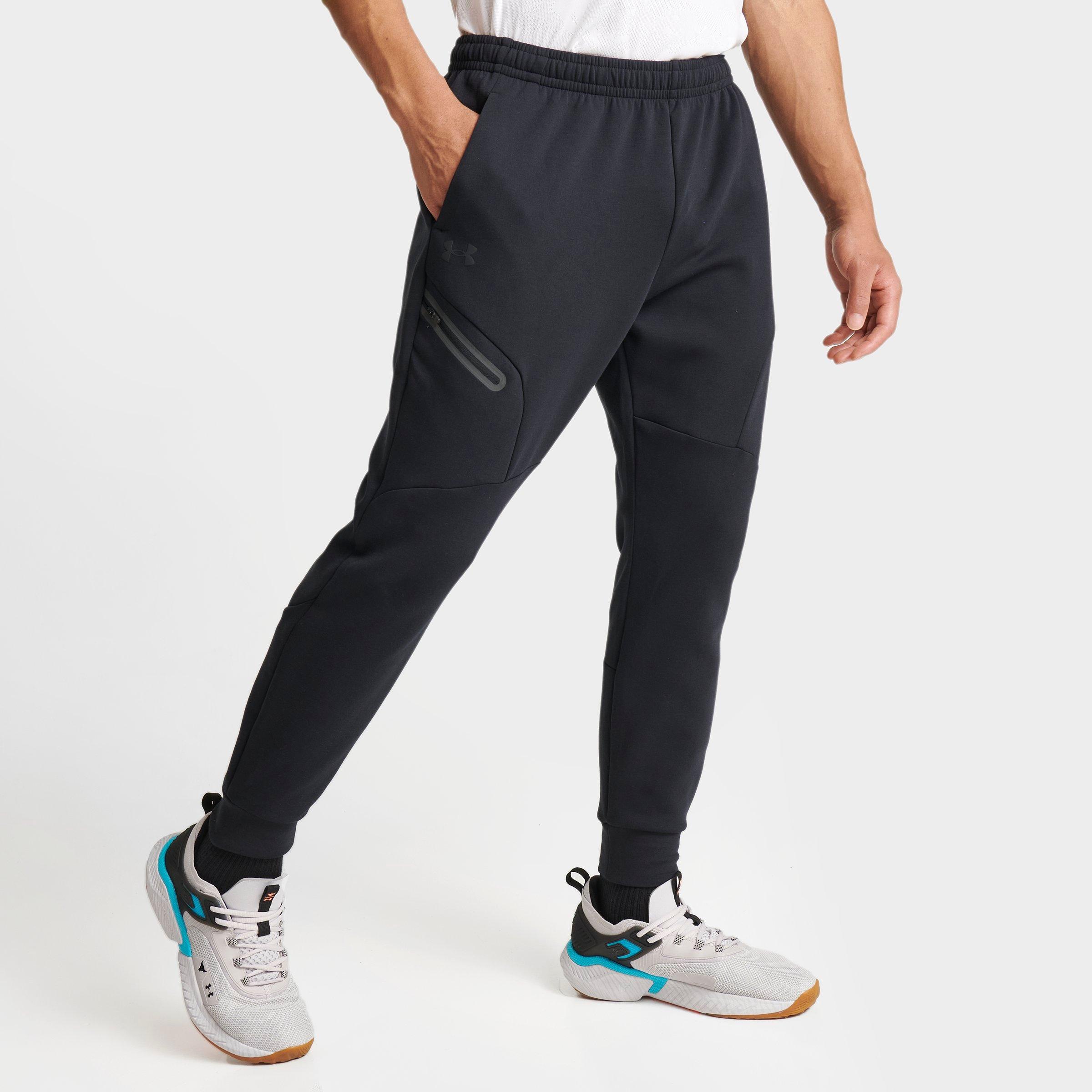 Under Armour Men's Unstoppable Fleece Jogger Pants In Black/black