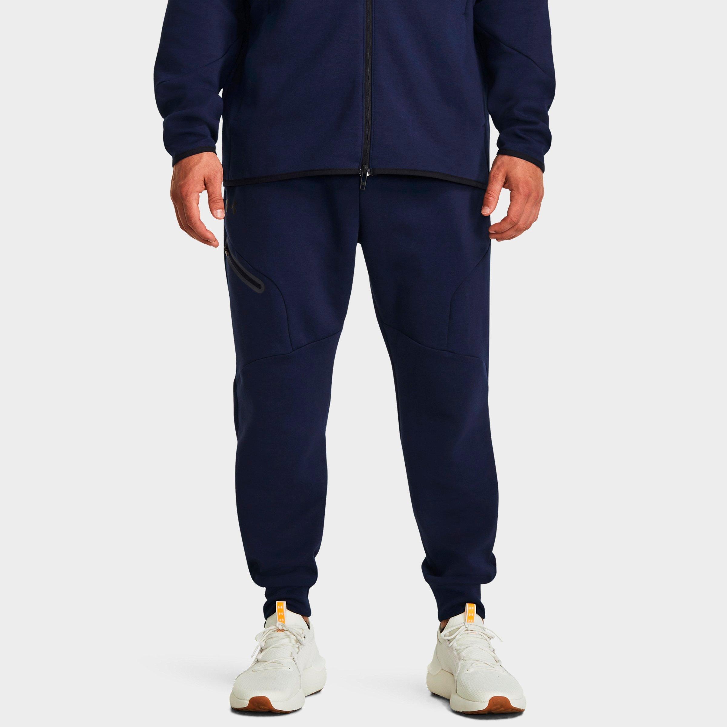 Under Armour Men's Unstoppable Fleece Jogger Pants in Midnight Navy/Black Size: XS