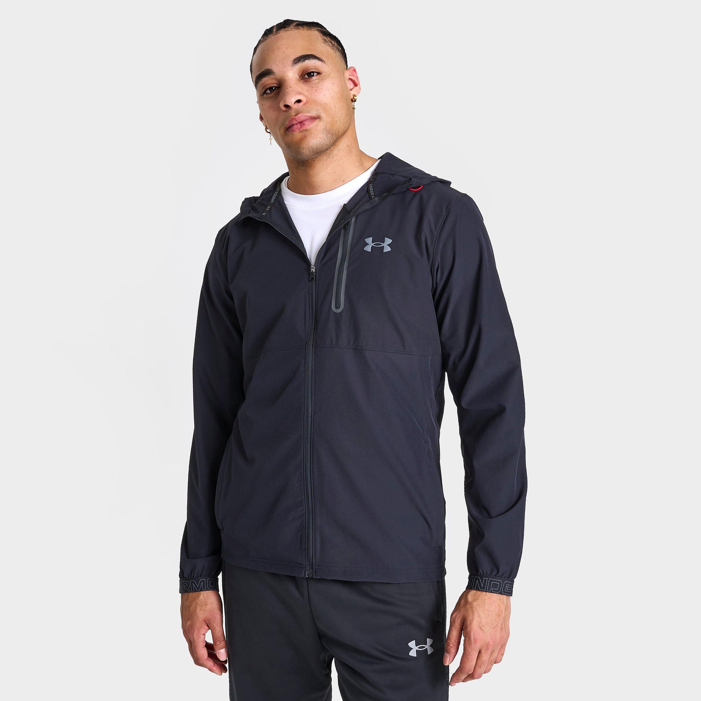 Black Under Armour Vanish Woven Full Zip Hoodie