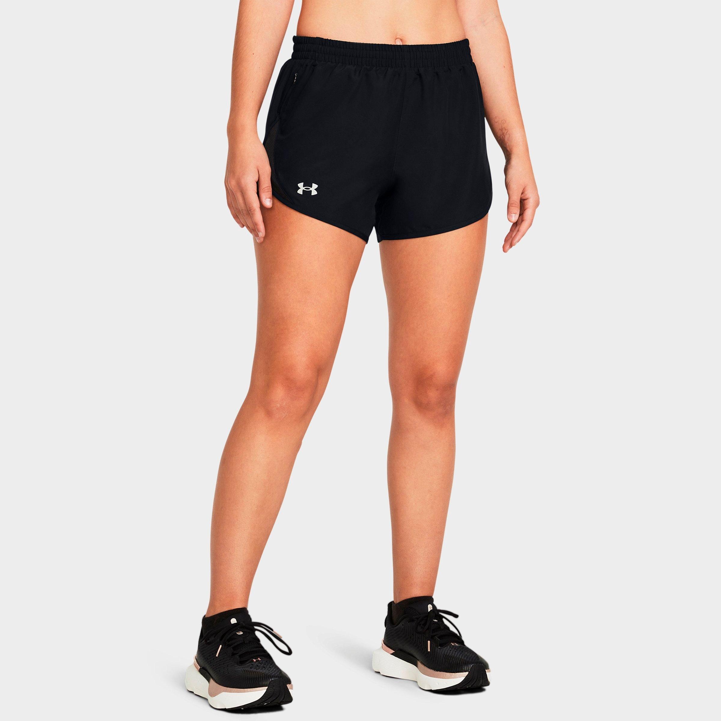 Under Armour Women's Fly-By 3'' Shorts in Black/Reflective Size: XS