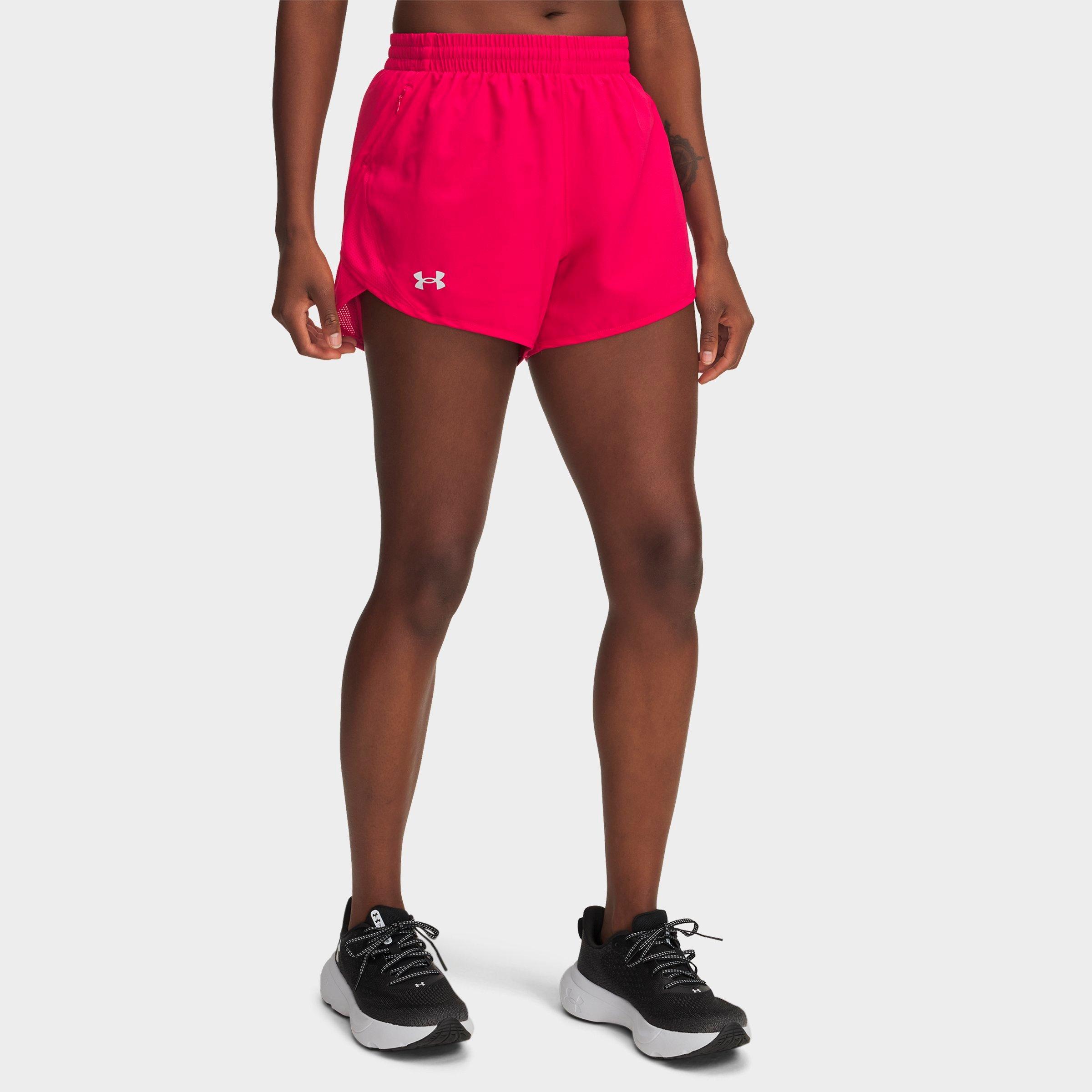 Under Armour Women's Fly-by 3'' Shorts In Red