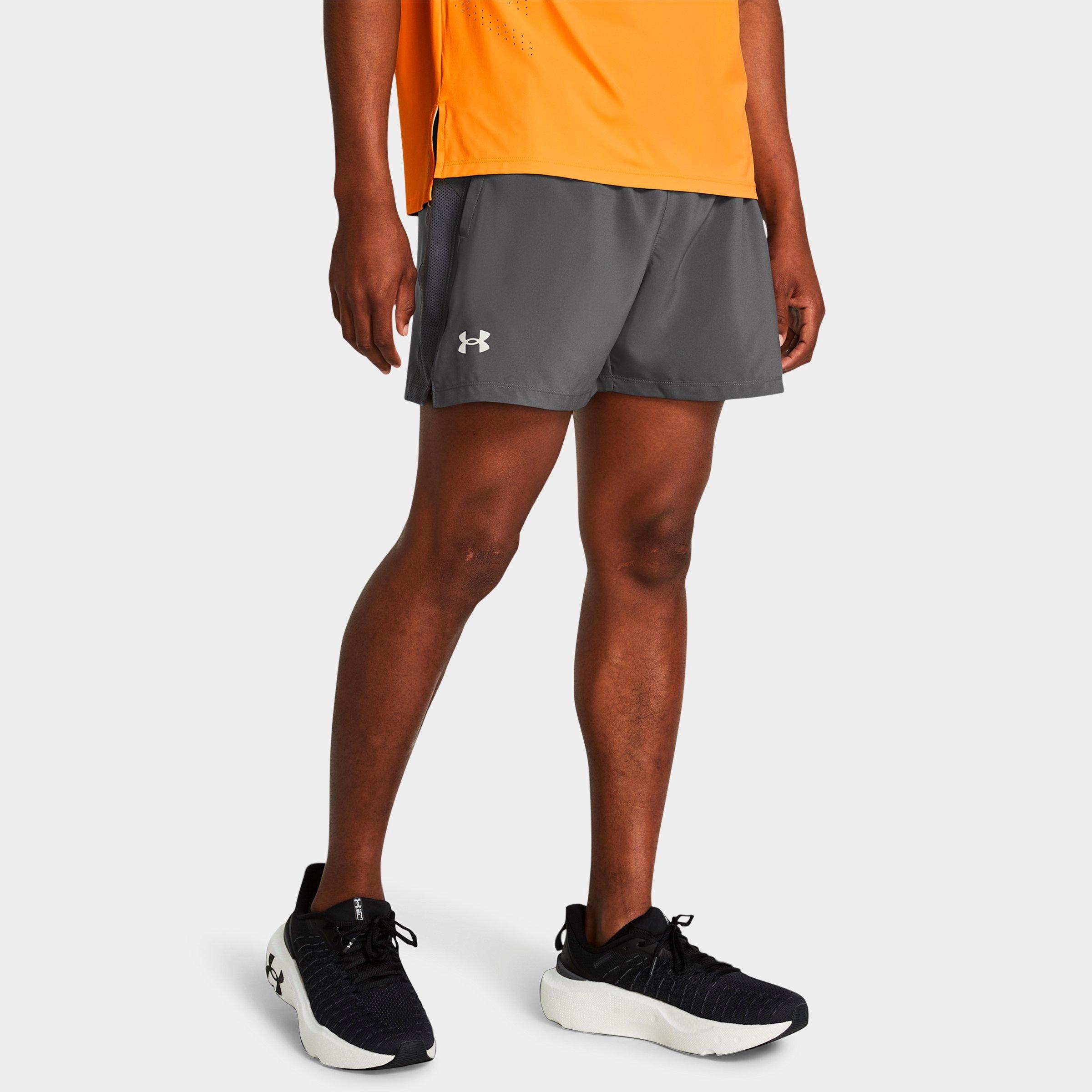 Under Armour Men's Launch 5" Woven Running Shorts in Castlerock/Reflective Size: XS