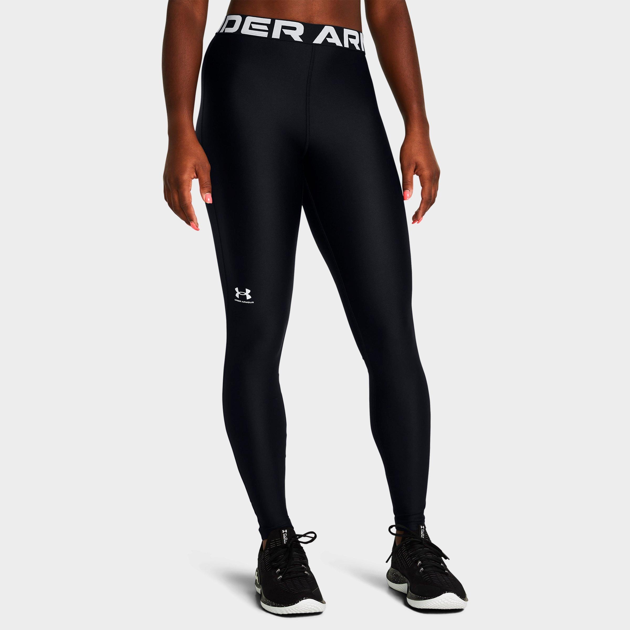 Under Armour Women's Heatgear Leggings in Black/White Size: Large